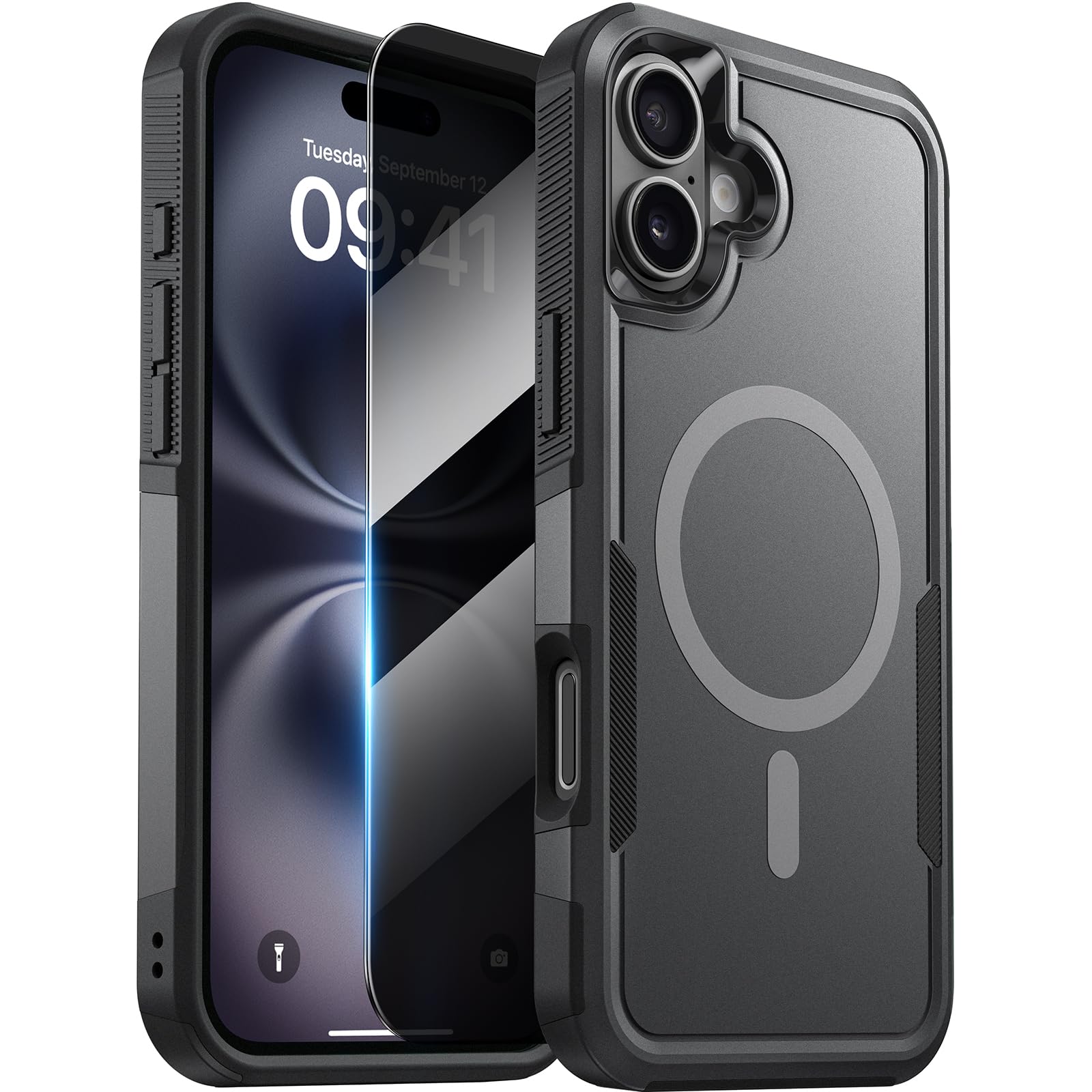 Funda Magnética Diaclara Para Iphone 16 Plus Con Protector - Venta Internacional.