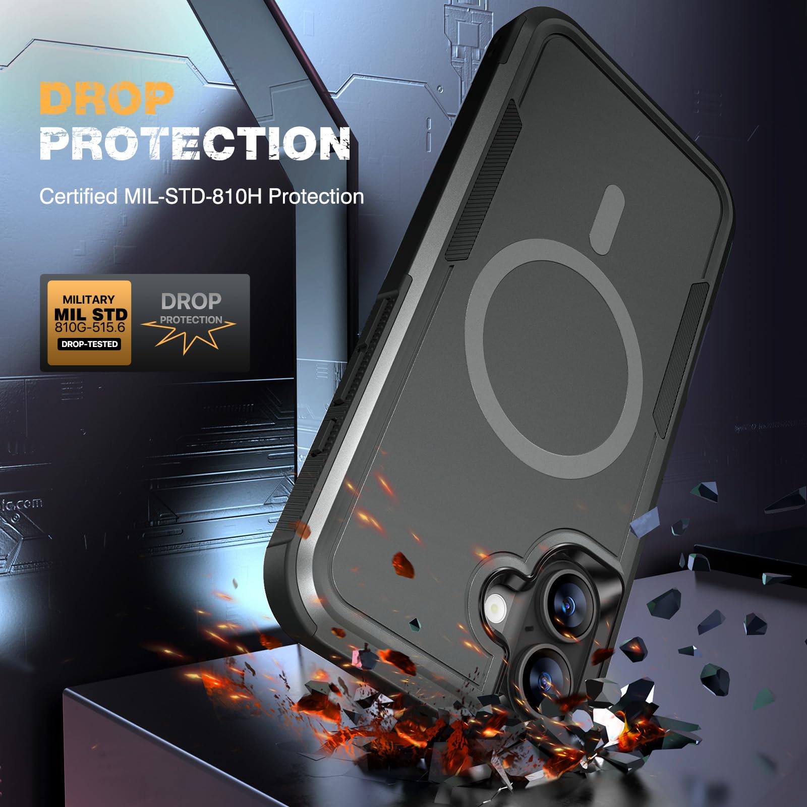 Foto 8 pulgar | Funda Magnética Diaclara Para Iphone 16 Plus Con Protector - Venta Internacional.