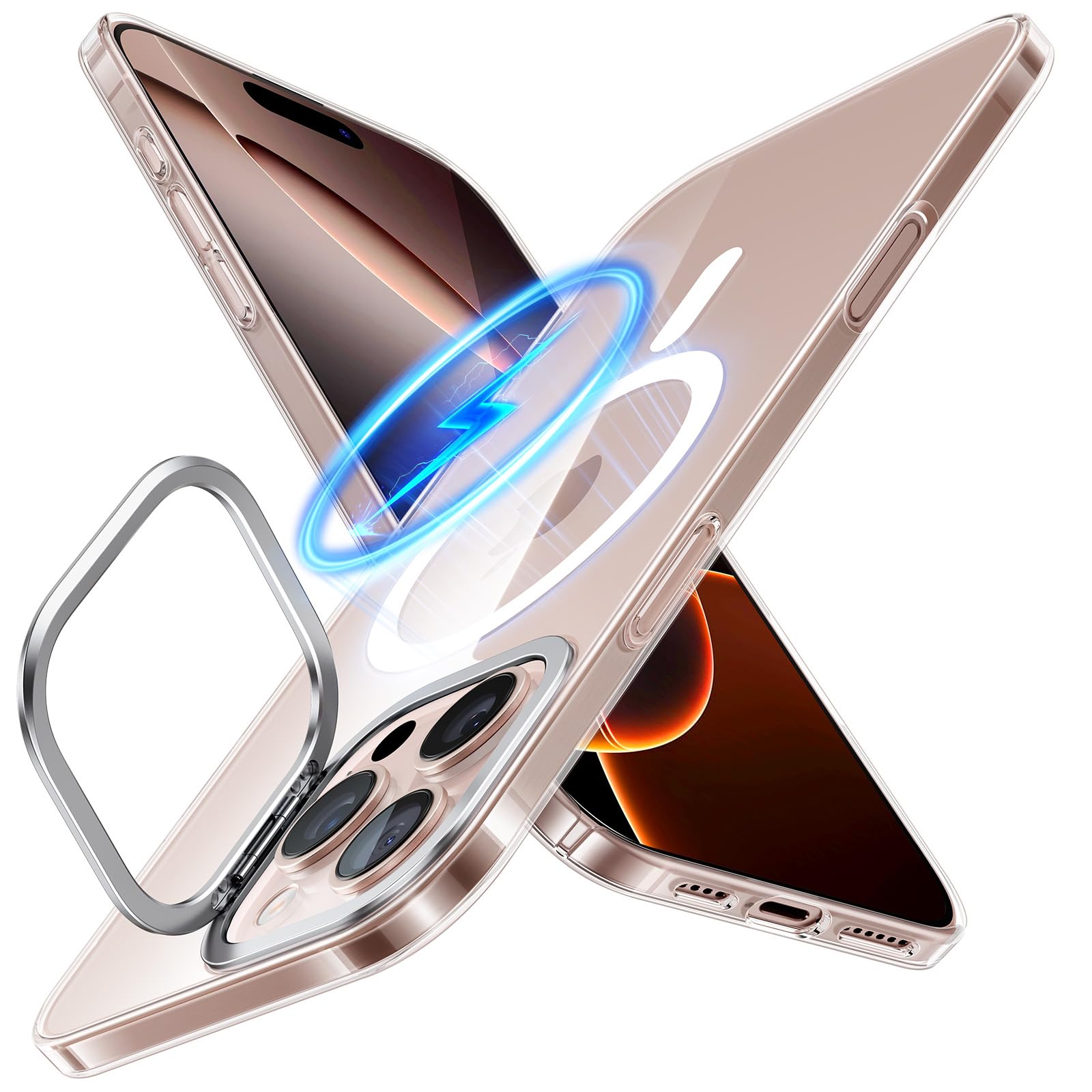 Foto 1 | Funda De Teléfono Torras Magnetic Slim Fit Para Iphone 16 Pro, Transparente - Venta Internacional.