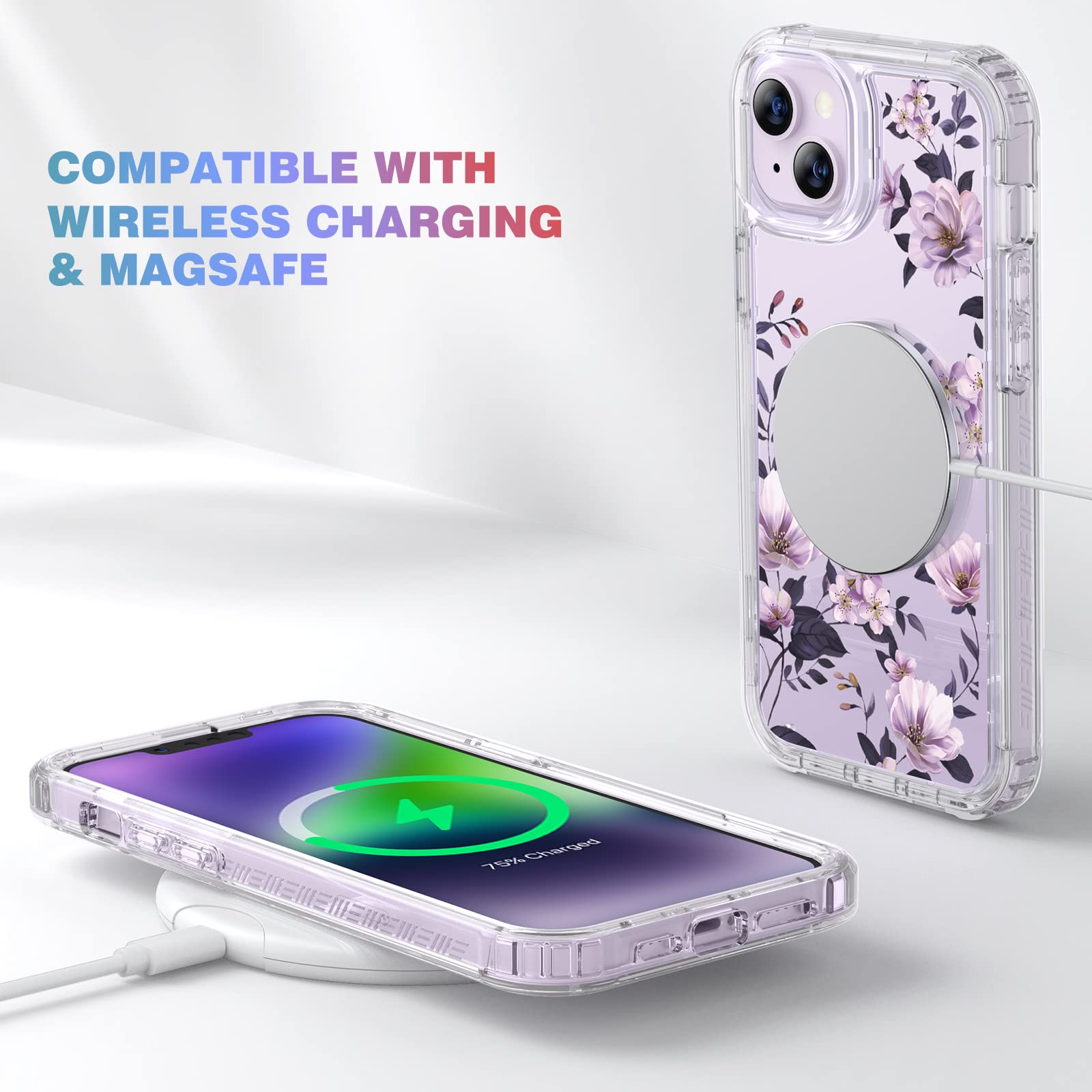 Foto 6 pulgar | Funda De Teléfono Diaclara Diseñada Para Iphone 14 6.1 Con Protector De Pantalla - Venta Internacional.