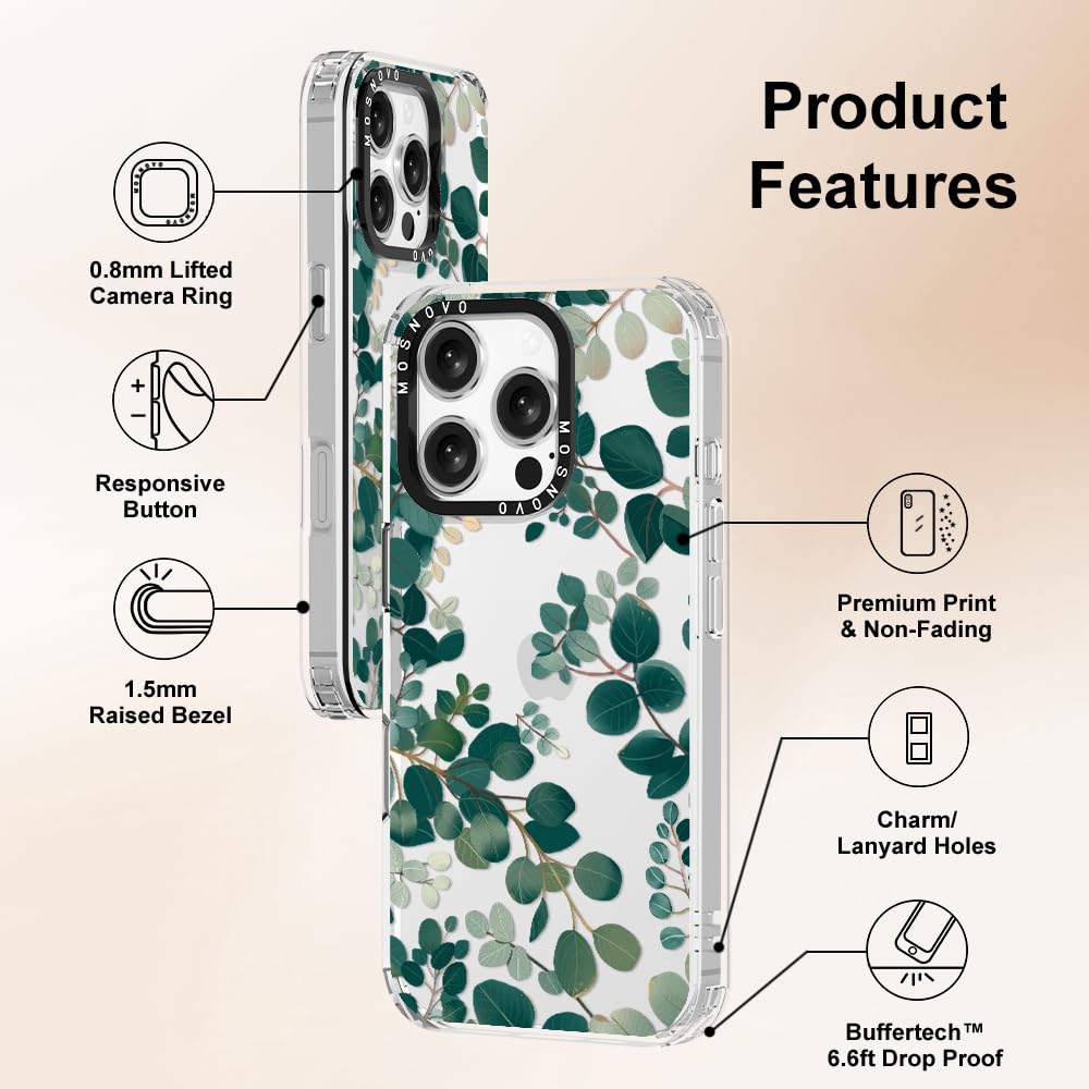 Foto 7 pulgar | Funda De Teléfono Mosnovo Para Iphone 16 Pro Buffertech Clear Tpu - Venta Internacional.