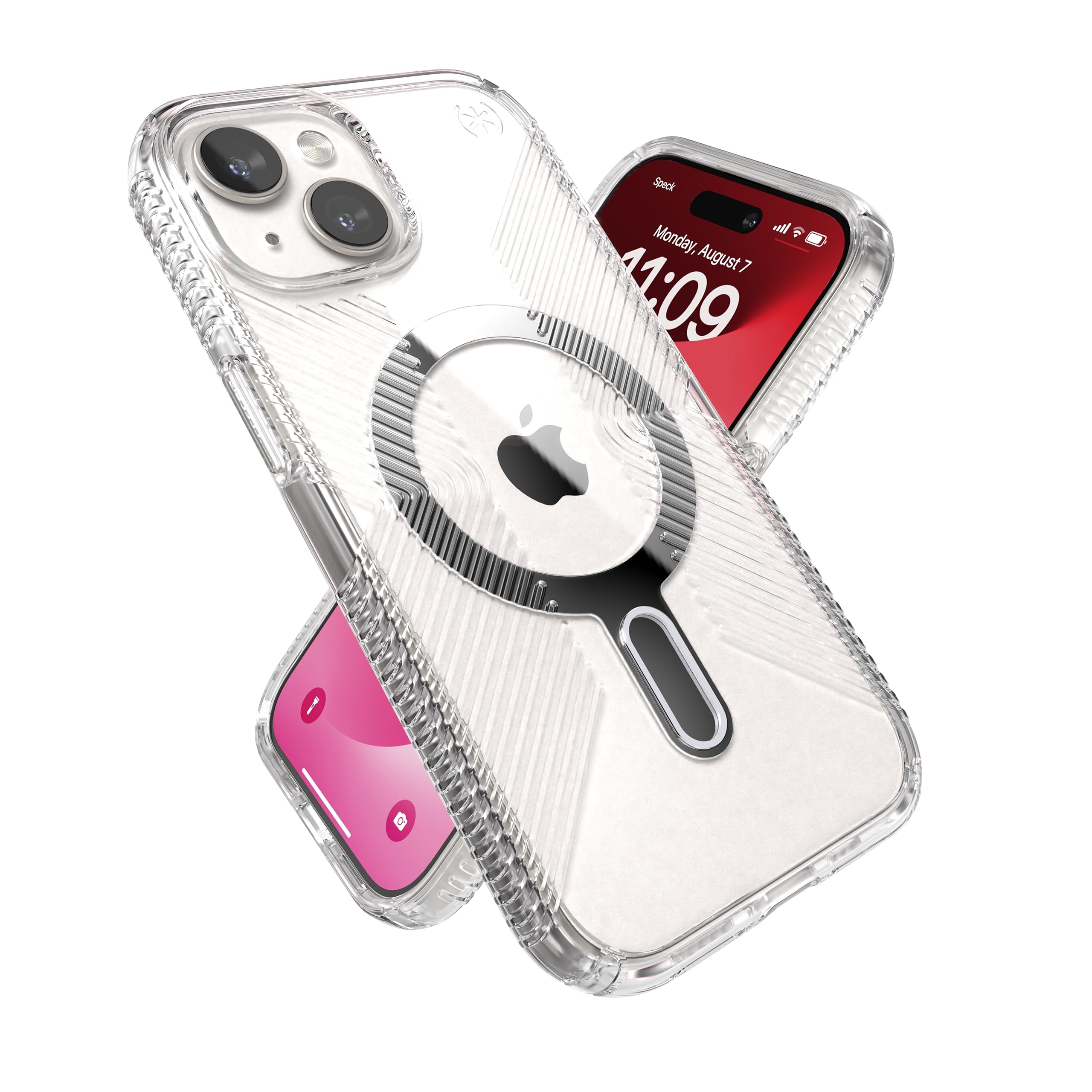 Foto 2 pulgar | Funda De Teléfono Speck Clear Presidio Grip Para Iphone 15 De 6.1 Pulgadas - Venta Internacional.