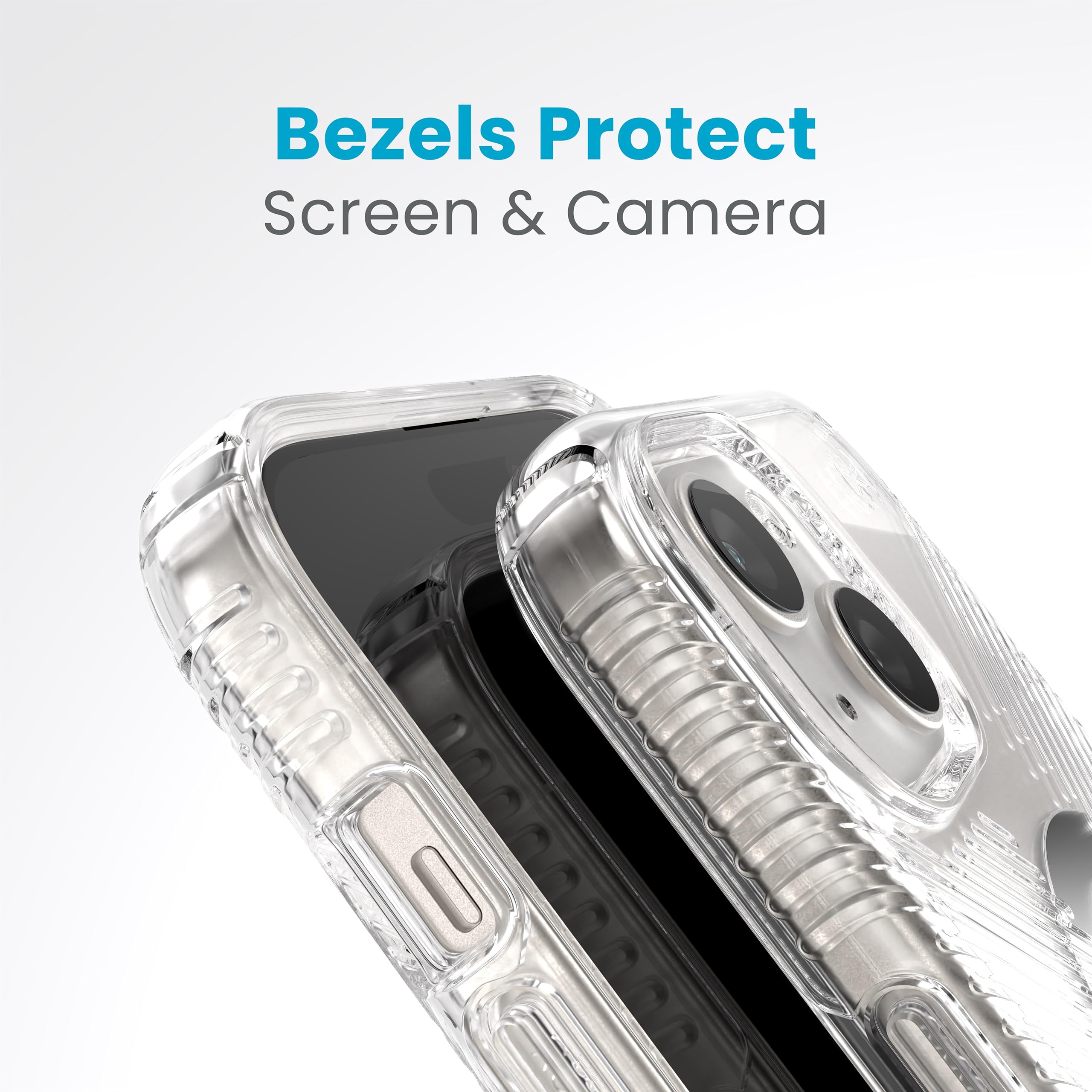 Foto 7 pulgar | Funda De Teléfono Speck Clear Presidio Grip Para Iphone 15 De 6.1 Pulgadas - Venta Internacional.