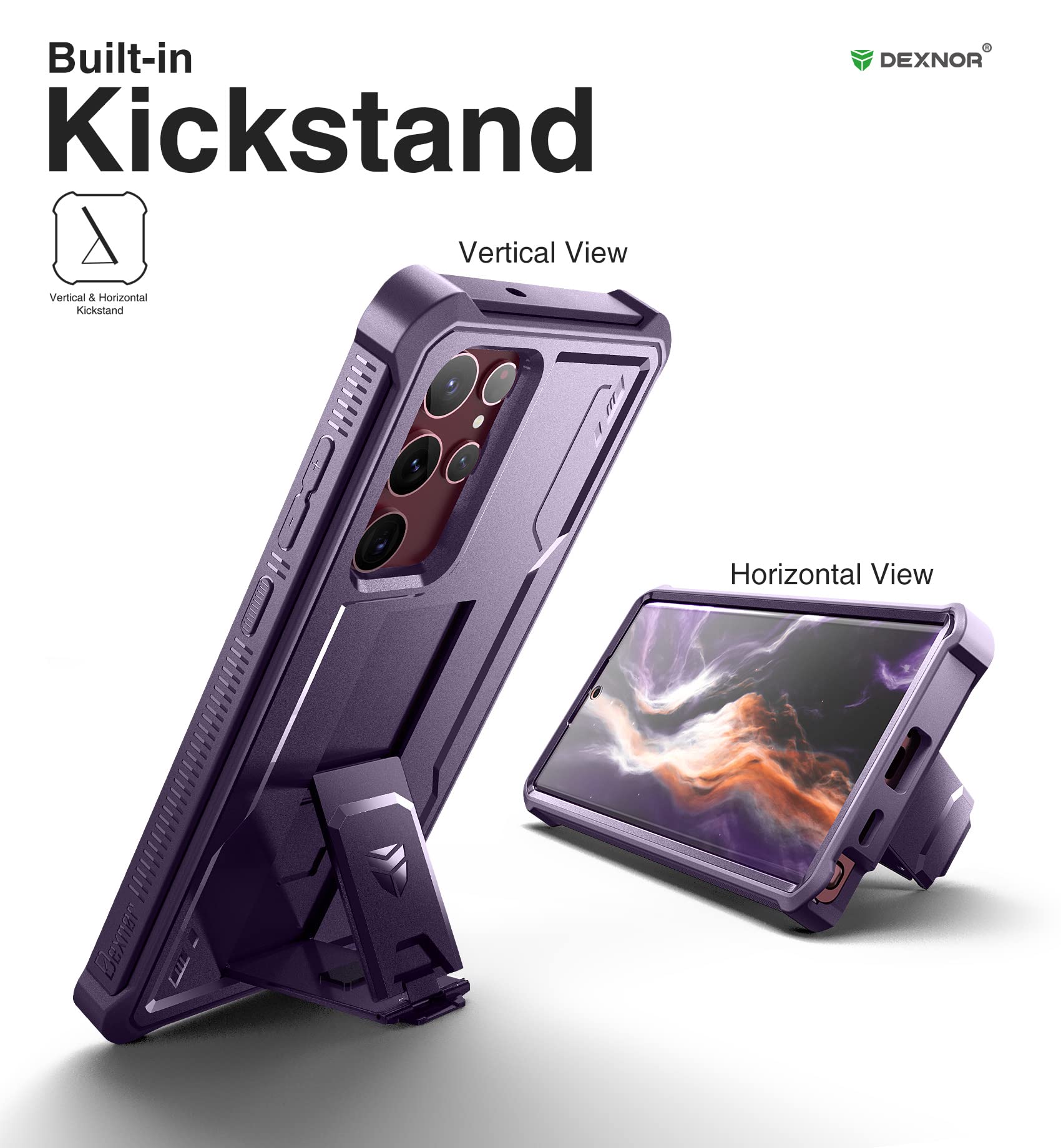 Foto 5 pulgar | Funda De Teléfono Dexnor De Cuerpo Completo Con Pantalla Para Galaxy S22 Ultra - Venta Internacional.