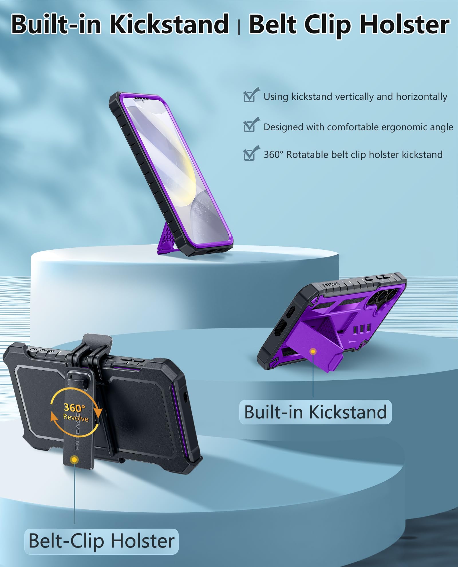 Foto 4 pulgar | Funda Fntcase Para Samsung Galaxy S24 Plus Con Protección Contra Caídas - Venta Internacional.