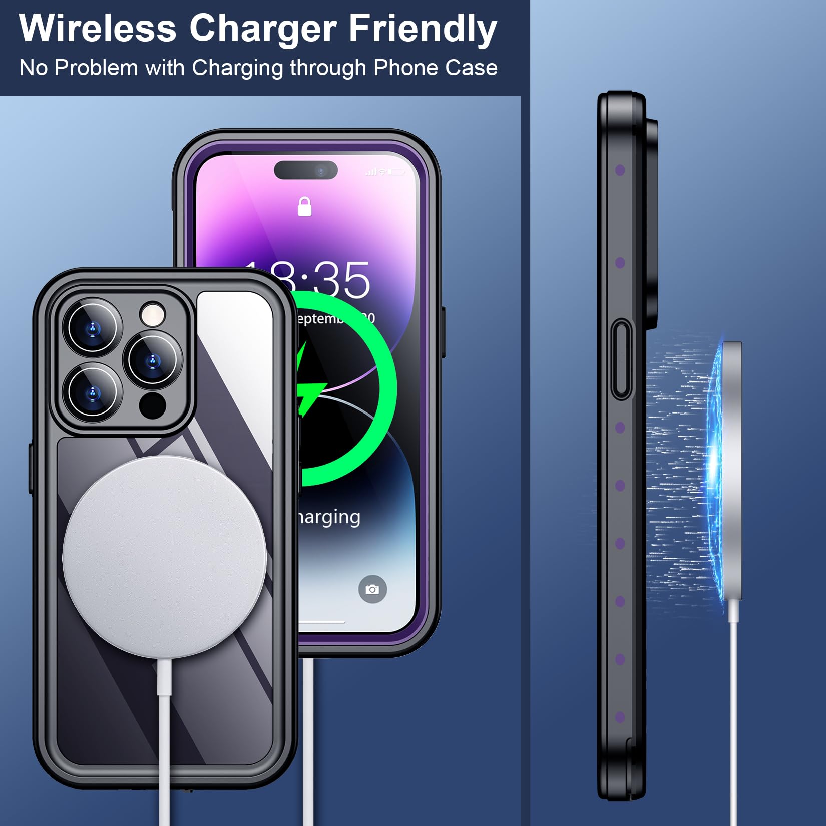 Foto 7 pulgar | Funda De Teléfono Spidercase Impermeable Con Lente Para Iphone 14 Pro - Venta Internacional.