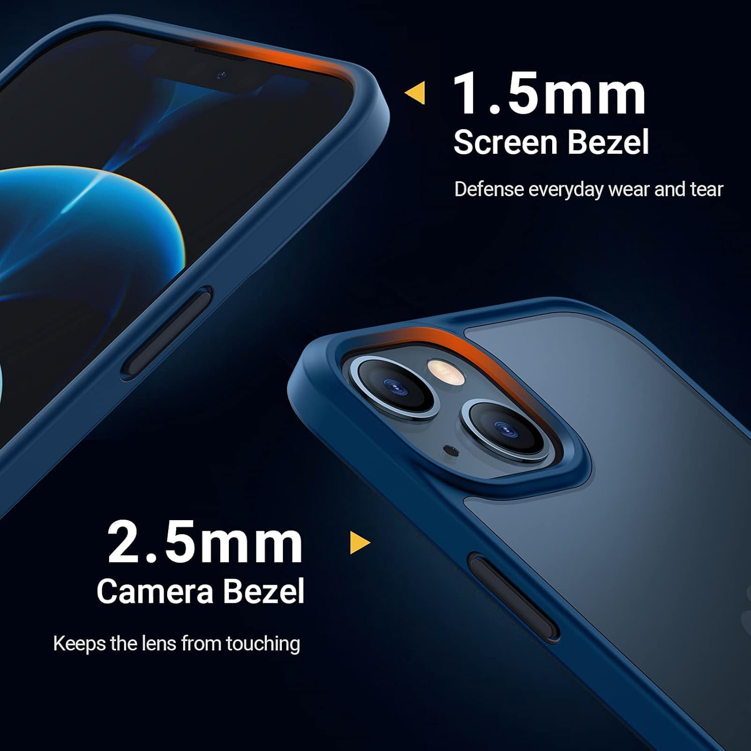 Foto 2 | Funda De Teléfono Torras Compatible Con Iphone 13/14, A Prueba De Golpes, Azul - Venta Internacional.