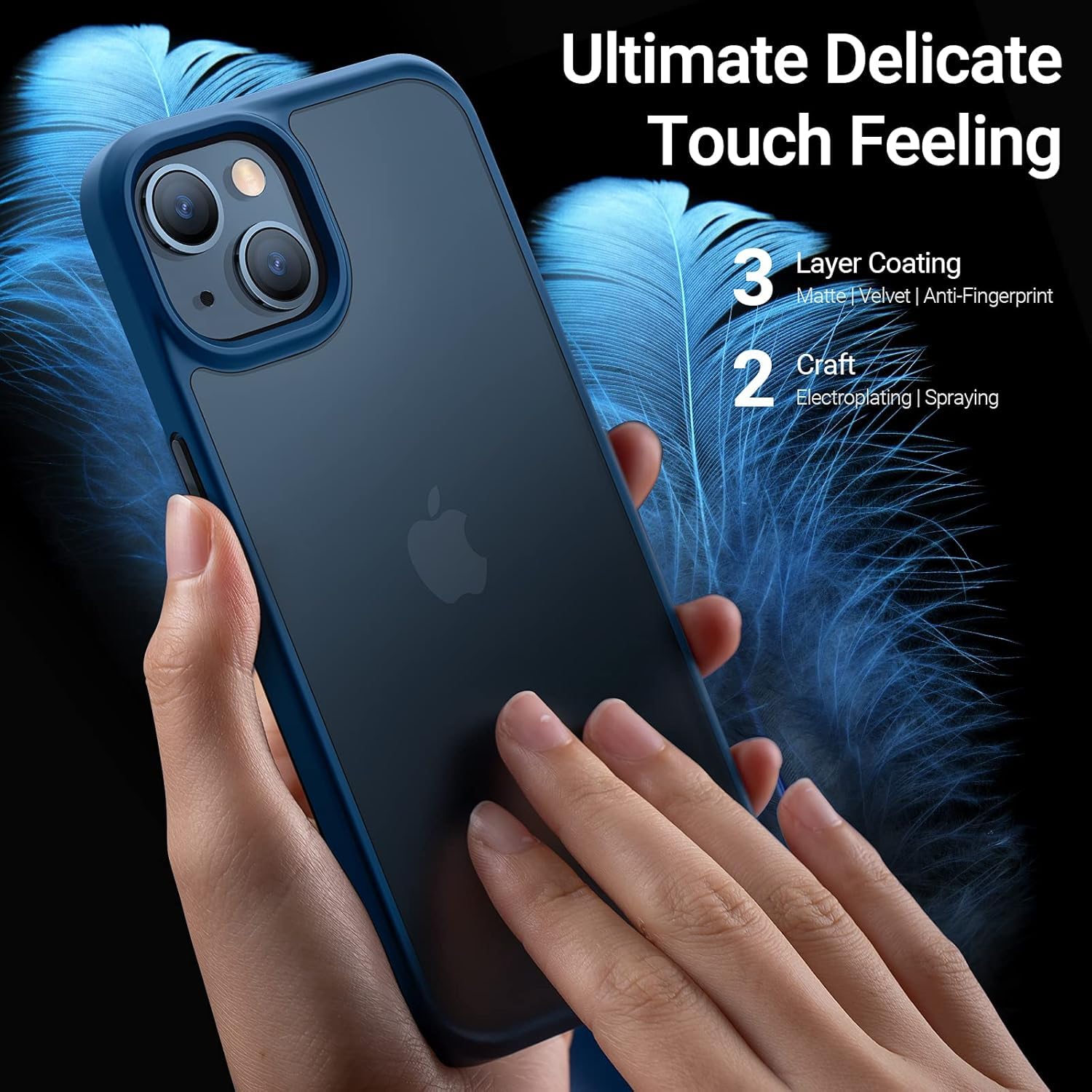 Foto 3 | Funda De Teléfono Torras Compatible Con Iphone 13/14, A Prueba De Golpes, Azul - Venta Internacional.