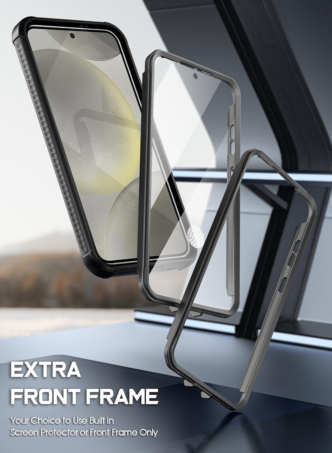 Foto 4 | Funda Poetic Guardian Para Samsung Galaxy S24+ Plus 6.7, Color Negro Y Transparente - Venta Internacional.