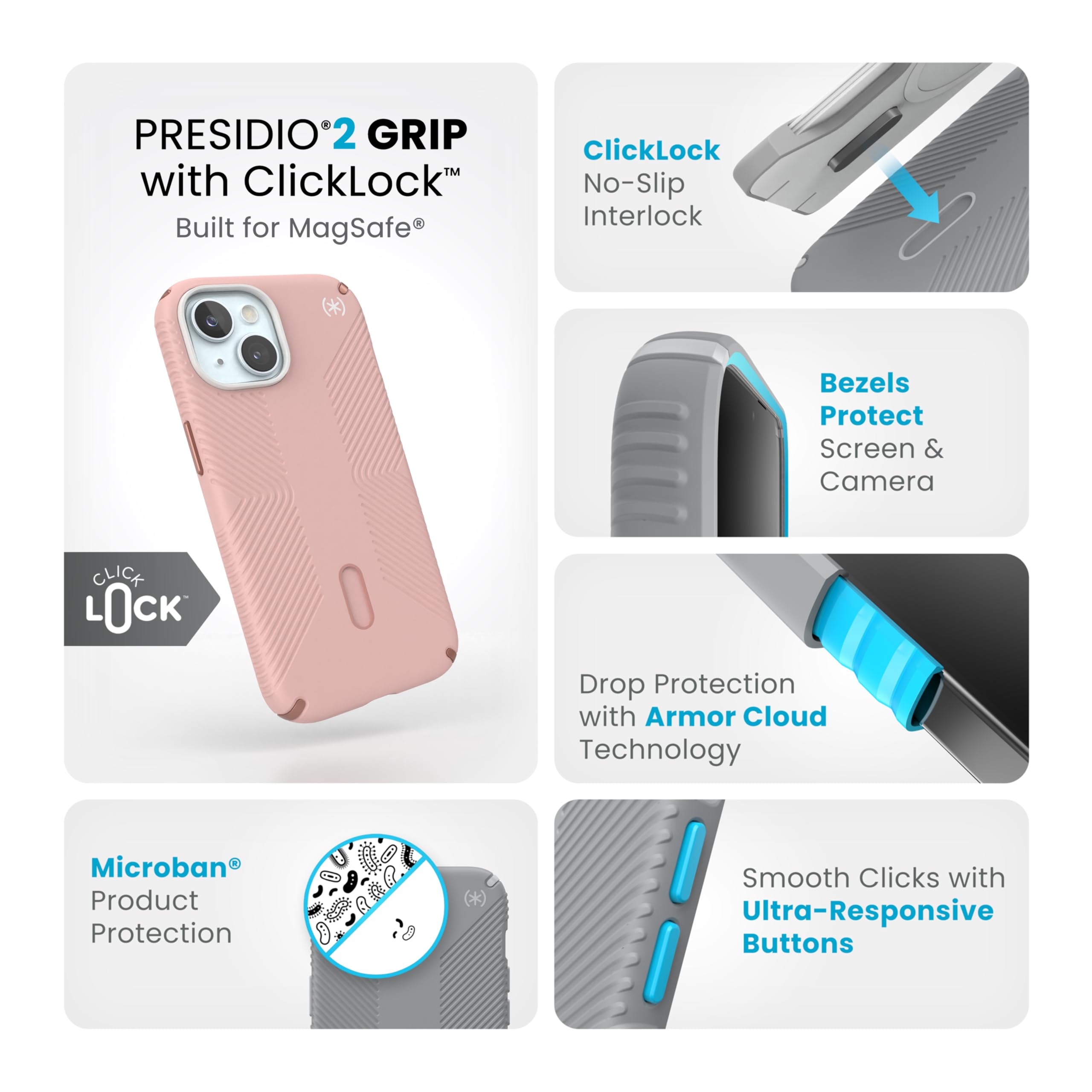 Foto 4 pulgar | Funda Para Teléfono Speck Magsafe Drop & Camera Protect Para Iphone 15 - Venta Internacional.