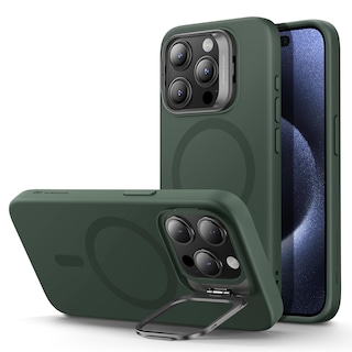 Foto 1 | Funda Esr Para Iphone 15 Pro Magsafe De Silicona Con Soporte Verde - Venta Internacional.