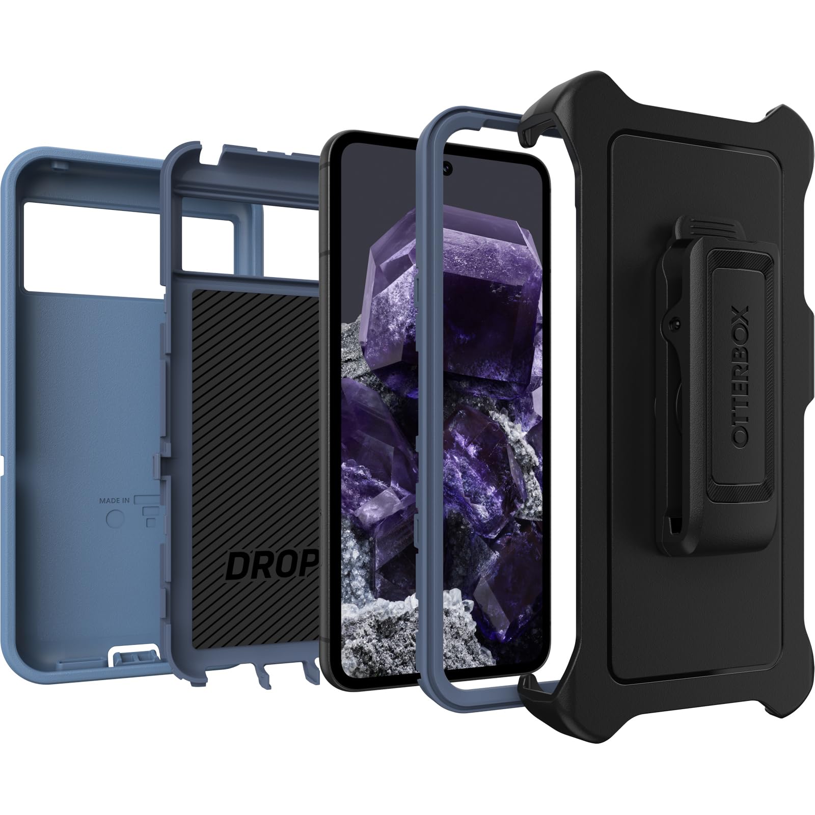 Foto 7 pulgar | Funda Otterbox Para Google Pixel 8 Defender Series, Color Azul Bebé - Venta Internacional.