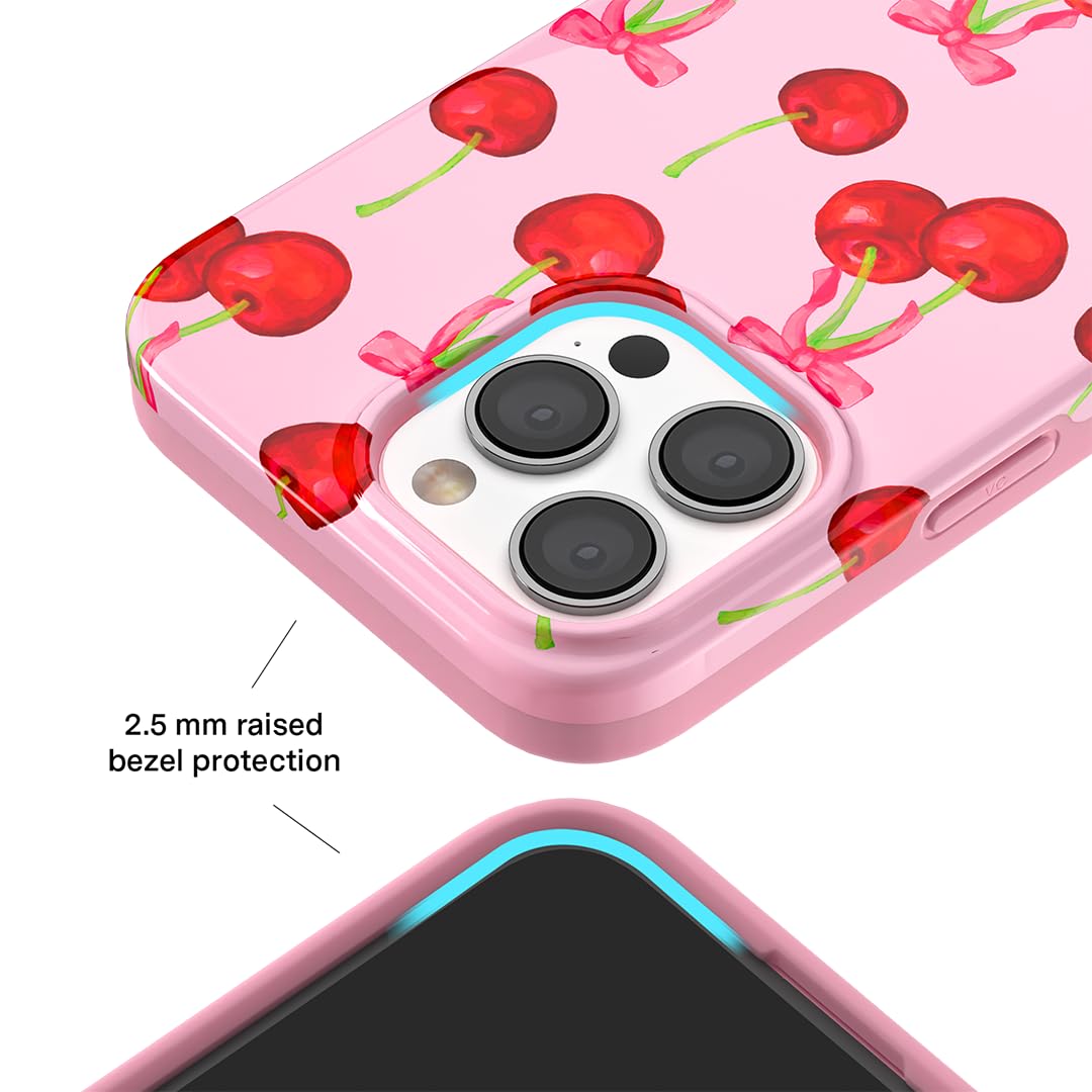 Foto 5 pulgar | Funda De Teléfono Velvet Caviar Para Iphone 15 Pro Max Cherry Bows - Venta Internacional.