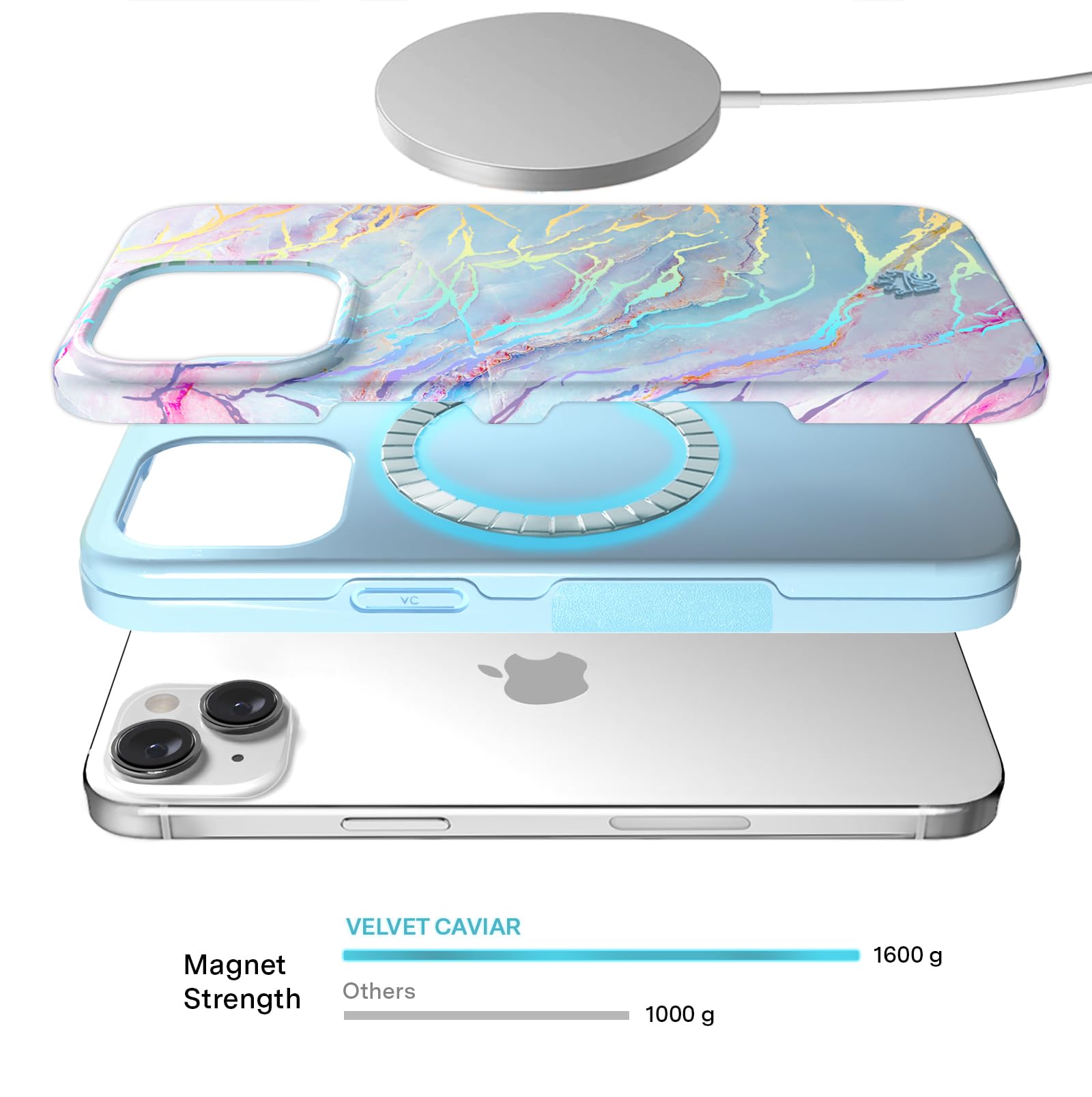 Foto 4 pulgar | Funda De Teléfono Velvet Caviar Compatible Con Iphone 15 Para Mujer - Venta Internacional.