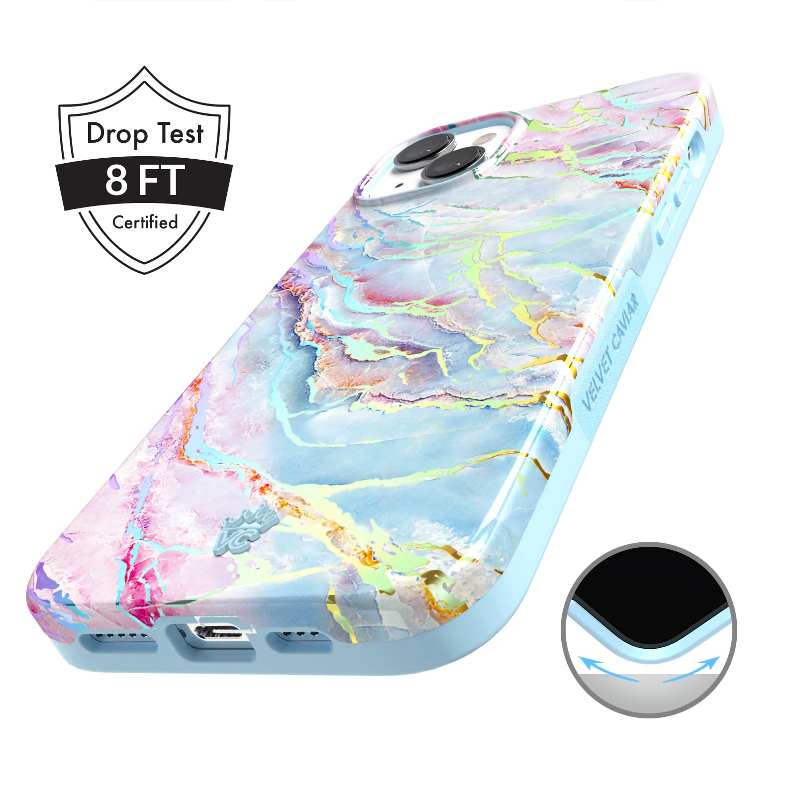 Foto 6 pulgar | Funda De Teléfono Velvet Caviar Compatible Con Iphone 15 Para Mujer - Venta Internacional.
