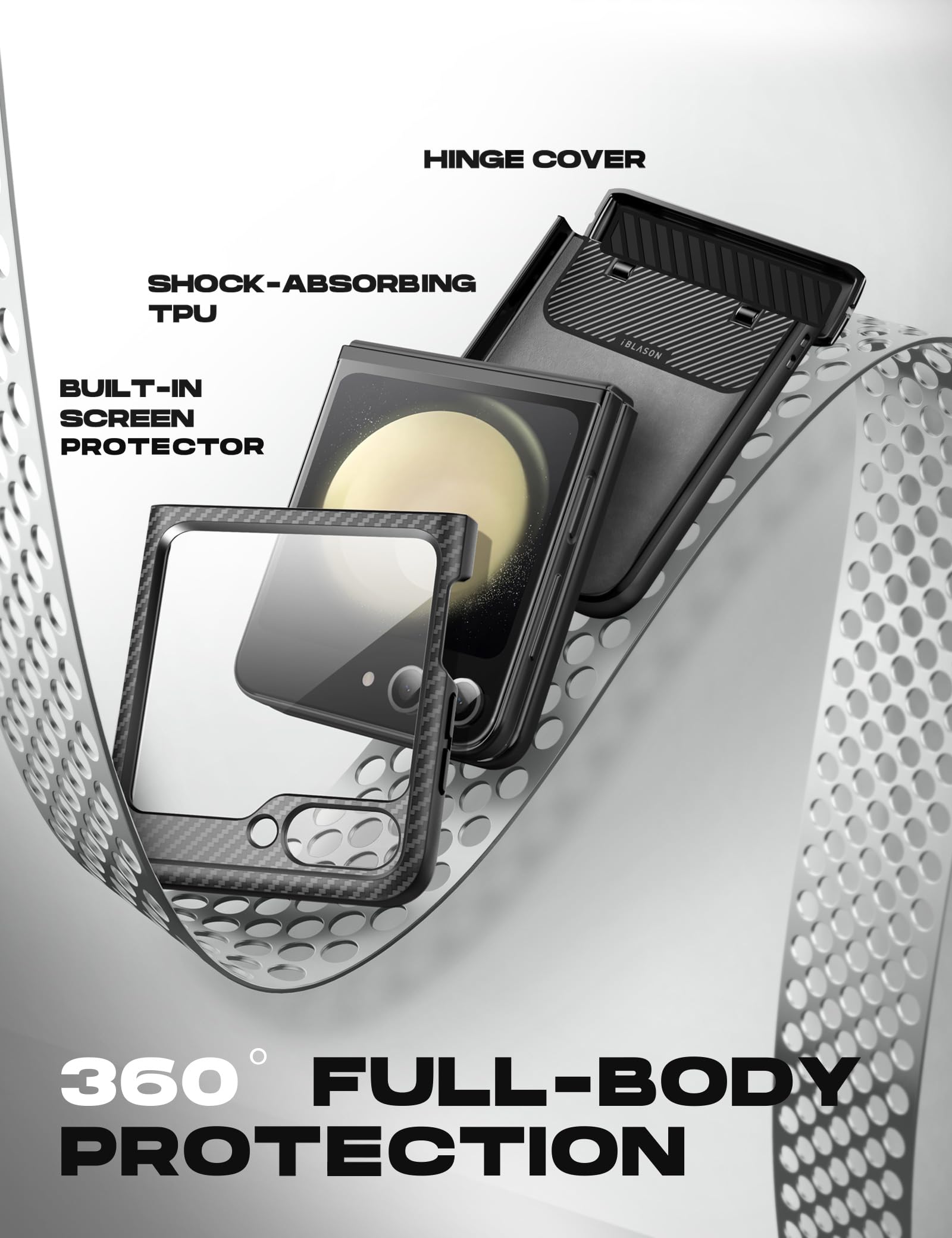 Foto 4 pulgar | Funda De Teléfono I-blason Journey Con Soporte Para Samsung Galaxy Z Flip 6 - Venta Internacional.