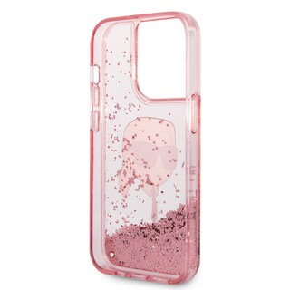 Foto 7 | Funda Karl Glitter Líquido Cabeza Para Iphone 14 Pro - Rosa