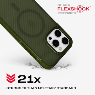 Foto 3 | Funda Tech21 Evoarmor Para Iphone 16 Pro Max Con Magsafe, Color Verde - Venta Internacional.