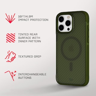 Foto 4 | Funda Tech21 Evoarmor Para Iphone 16 Pro Max Con Magsafe, Color Verde - Venta Internacional.