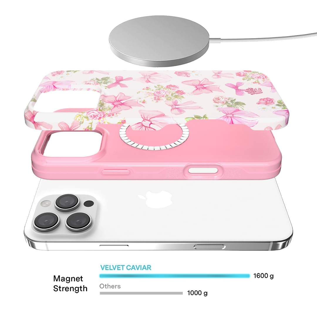 Foto 4 pulgar | Funda De Teléfono Velvet Caviar Para Iphone 16 Pro Max Coquette Bow - Venta Internacional.