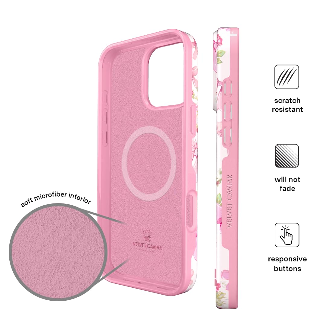 Foto 7 pulgar | Funda De Teléfono Velvet Caviar Para Iphone 16 Pro Max Coquette Bow - Venta Internacional.