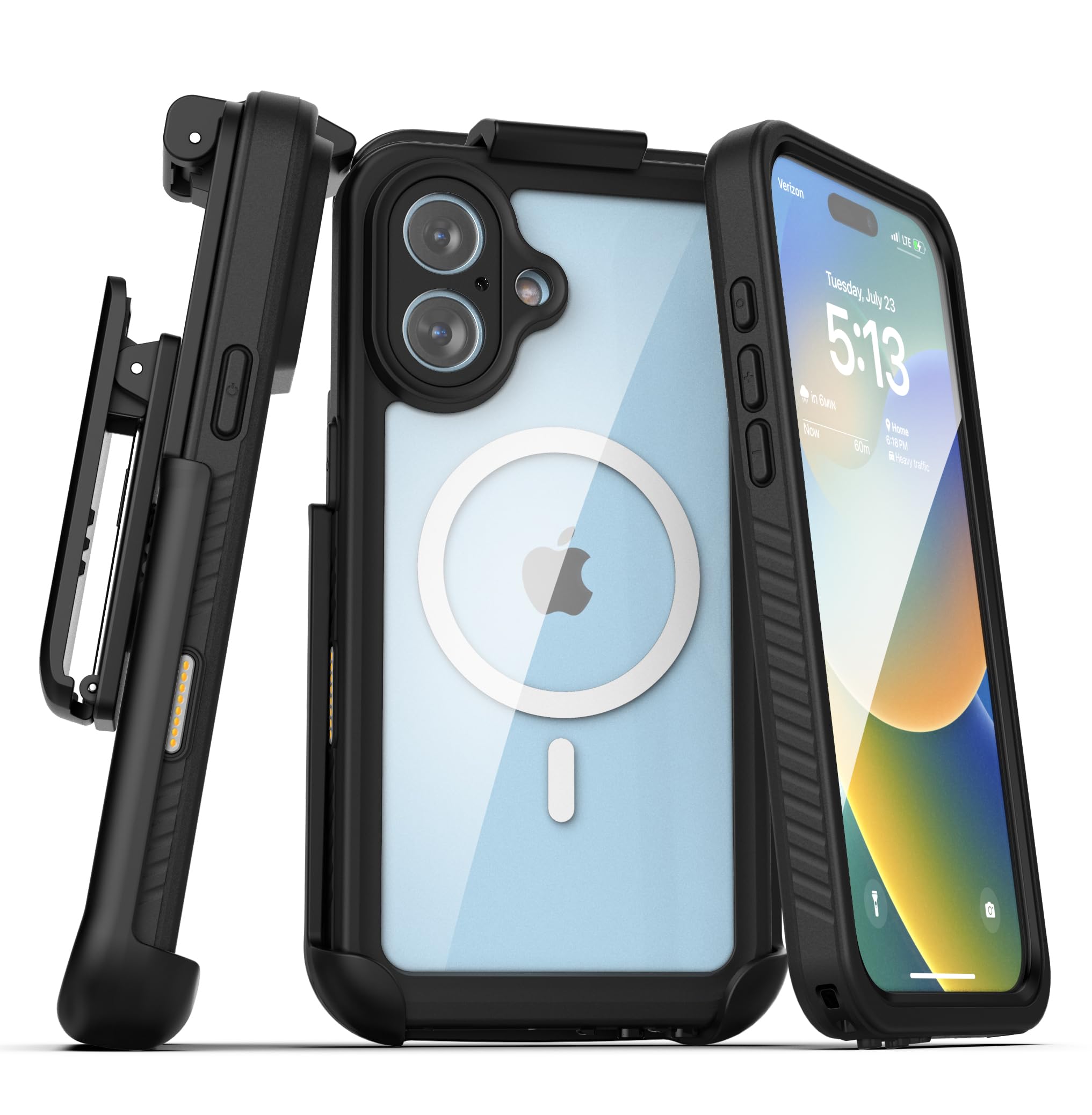 Foto 2 pulgar | Funda Impermeable Para Iphone 16 Con Clip Para Cinturón - Venta Internacional.