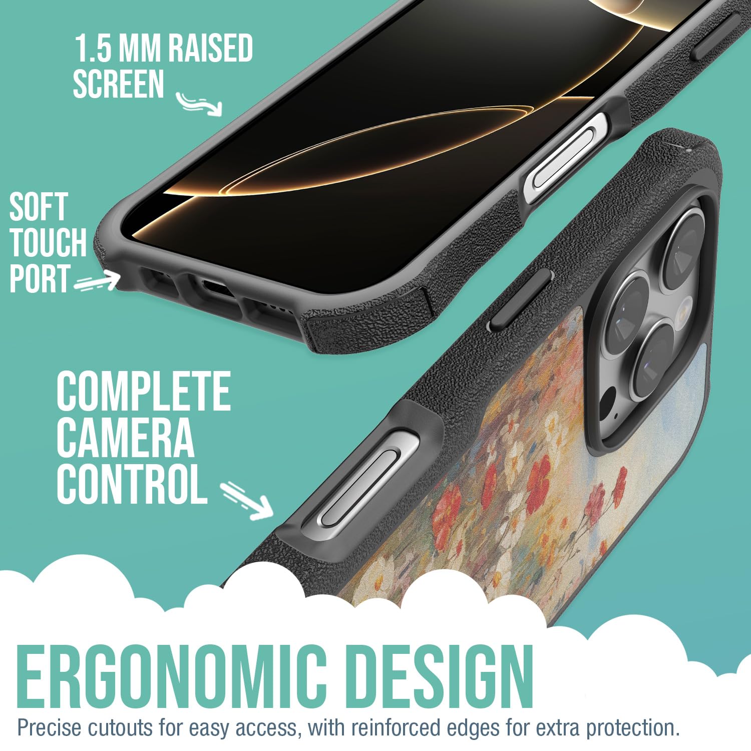 Foto 4 pulgar | Funda Magnética Protectora Smartish Gripzilla Para Iphone 16 Pro - Venta Internacional.