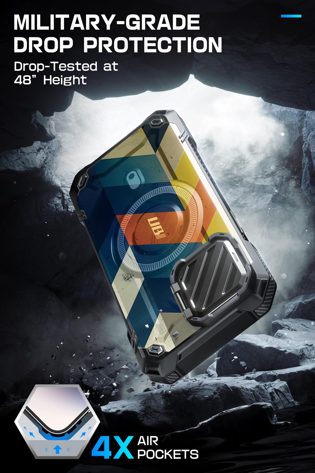 Foto 2 | Funda De Teléfono Supcase Ubmag Xt Para Iphone 15 Pro Max Con Soporte - Venta Internacional.