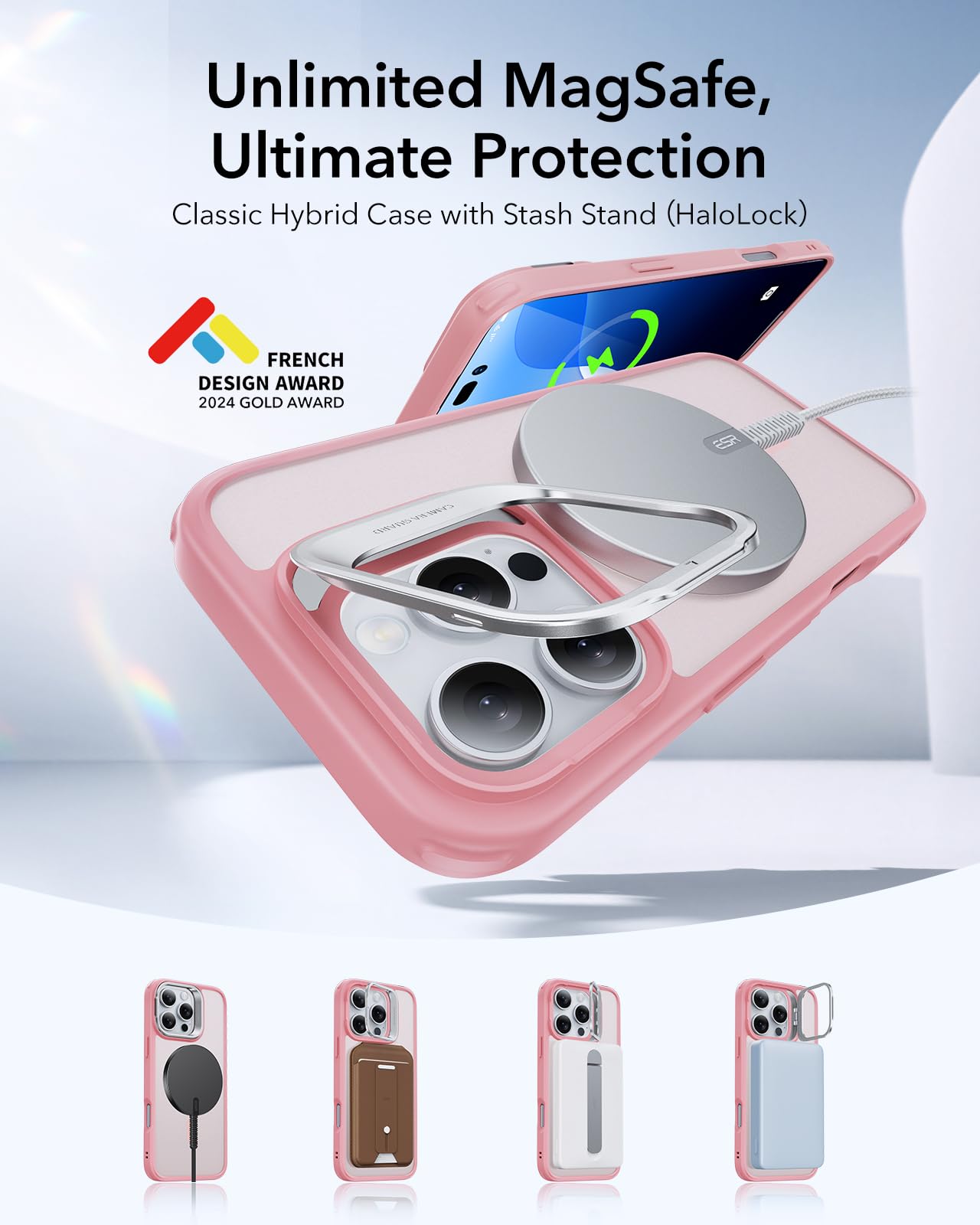 Foto 5 pulgar | Funda De Teléfono Esr Para Iphone 16 Pro Con Magsafe De Grado Militar - Venta Internacional.