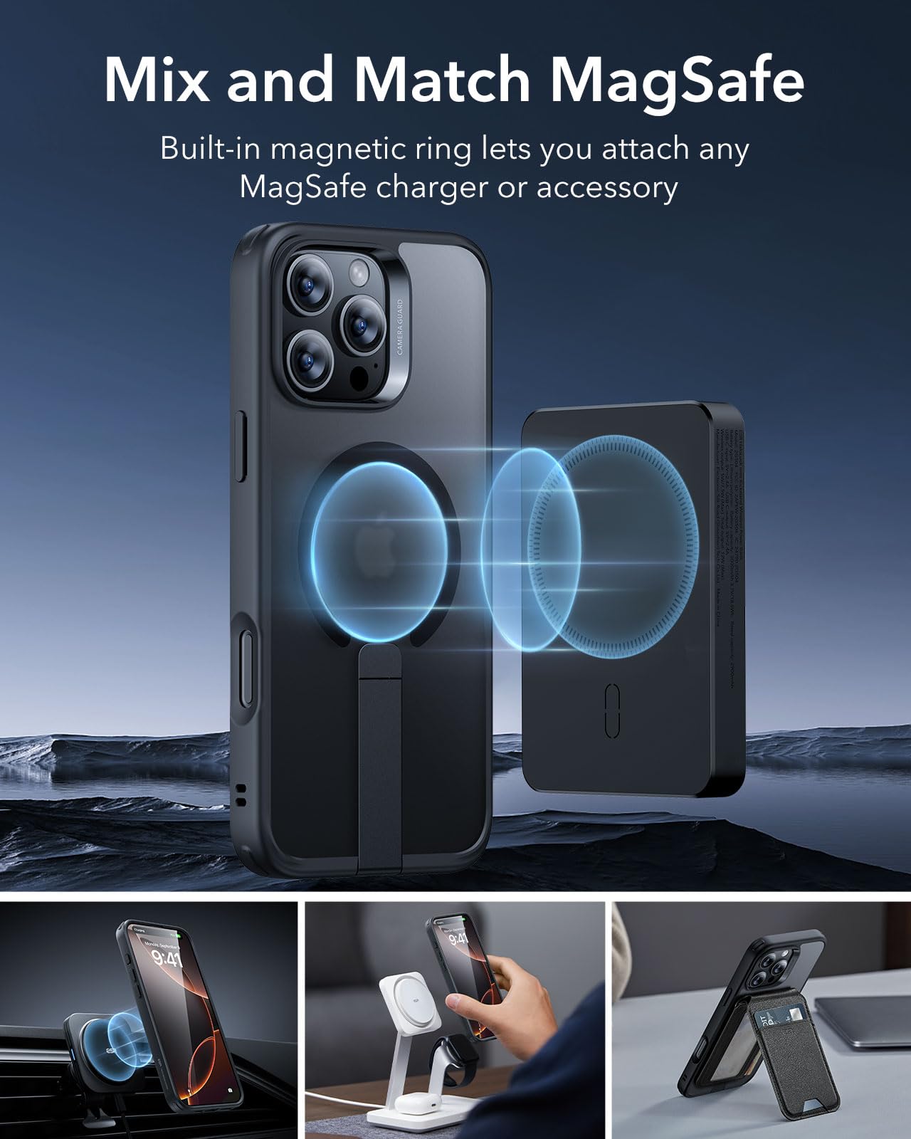 Foto 6 | Funda Esr Boost Series Con Soporte Para Iphone 16 Pro Max - Venta Internacional.