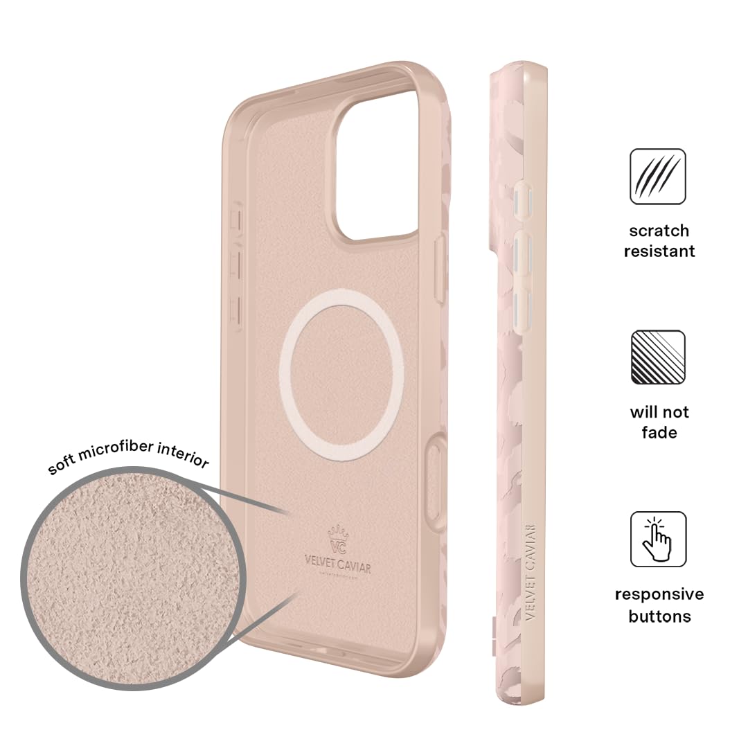 Foto 7 pulgar | Funda De Teléfono Velvet Caviar Nude Leopard Cheetah Para Iphone 16 Pro - Venta Internacional.