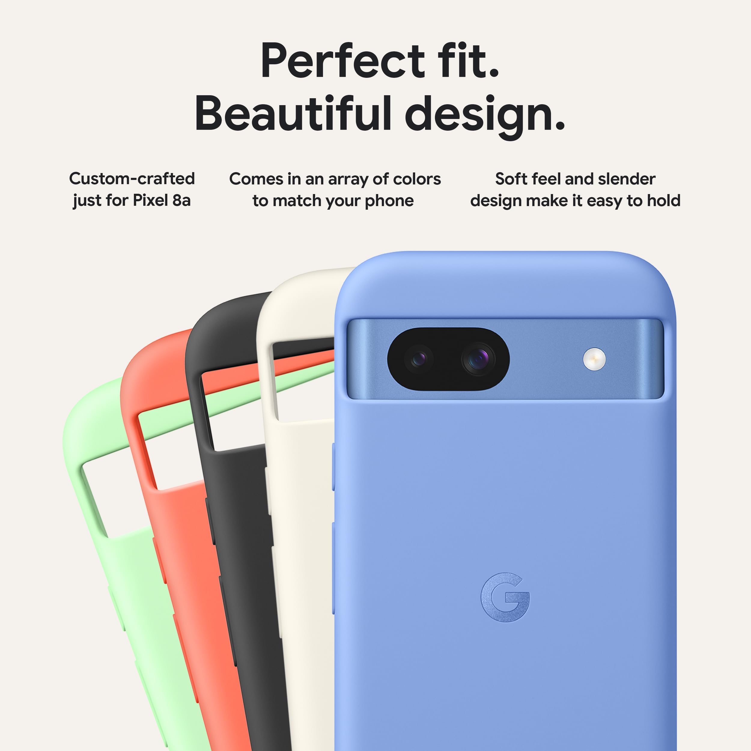 Foto 5 | Funda Para Teléfono Google Pixel 8a De Porcelana De Silicona Resistente A Las Manchas - Venta Internacional.
