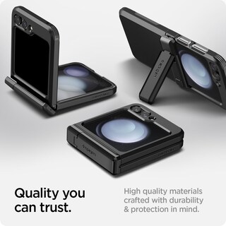 Foto 7 | Funda Spigen Tough Armor Pro Con Protección De Bisagra Para El Galaxy Z Flip 5 (2023), Color Negro - Venta Internacion
