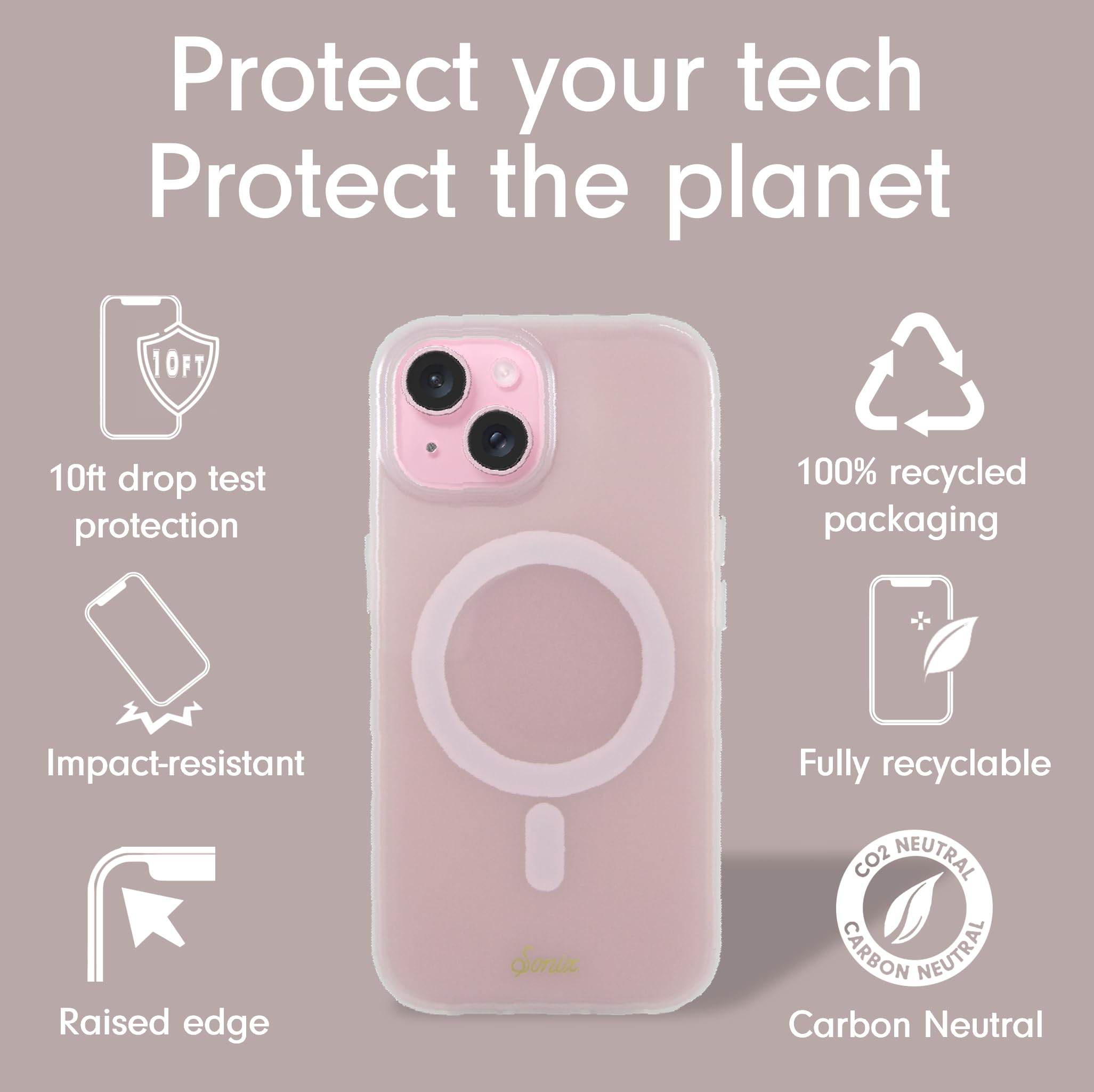 Foto 5 pulgar | Funda De Teléfono Sonix Jelly Champagne Para Iphone 15 Con Magsafe - Venta Internacional.