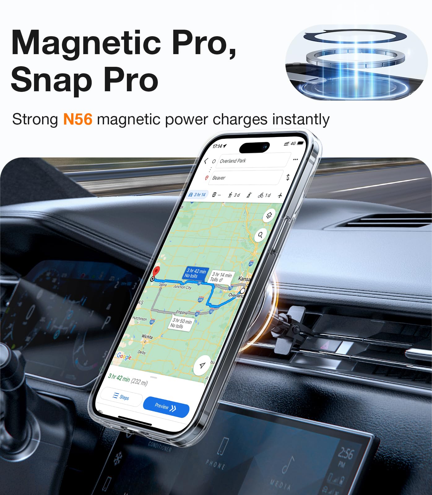 Foto 5 pulgar | Funda Para Teléfono Torras Magnetic Con Soporte Giratorio De 360° Para Iphone 14 Pro - Venta Internacional.