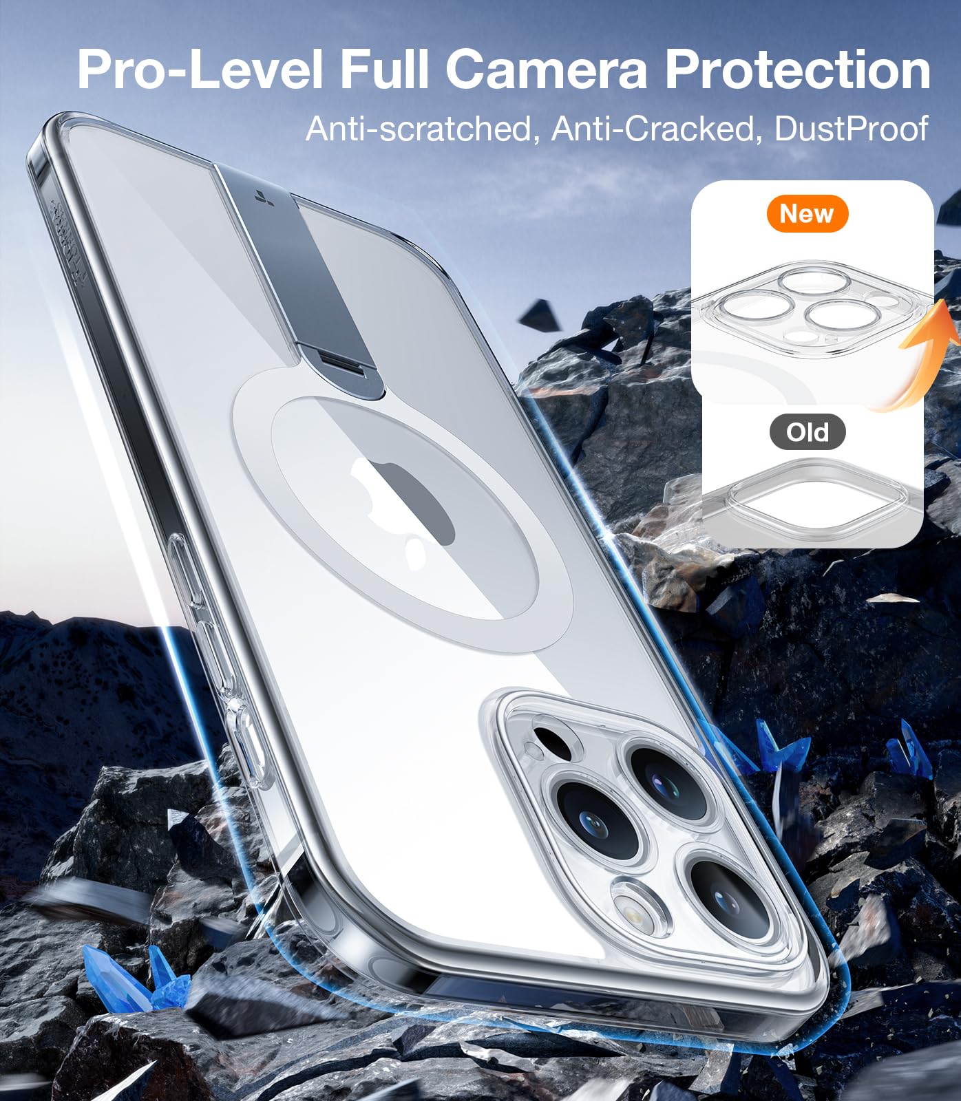 Foto 6 pulgar | Funda Para Teléfono Torras Magnetic Con Soporte Giratorio De 360° Para Iphone 14 Pro - Venta Internacional.