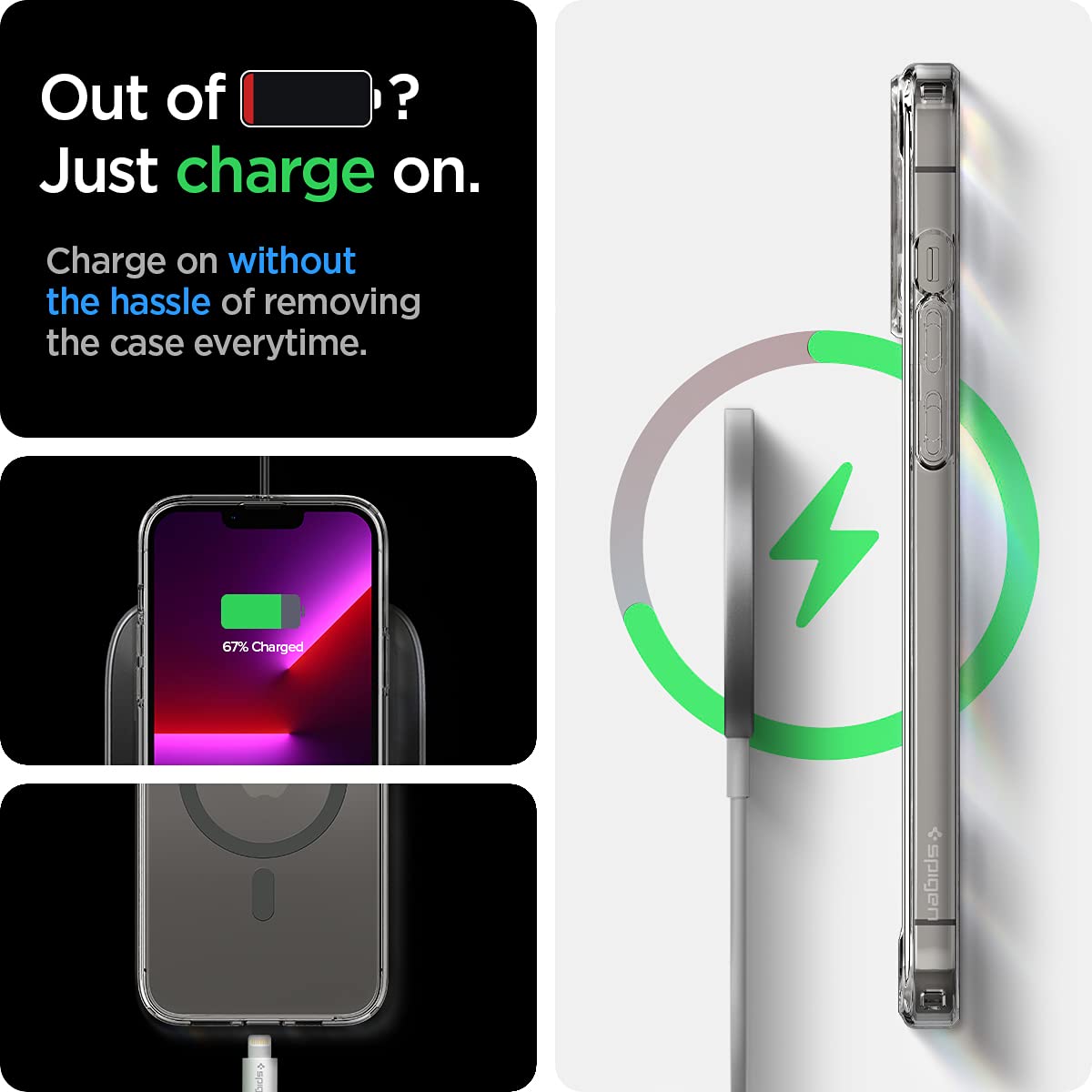 Foto 8 pulgar | Funda De Teléfono Spigen Ultra Hybrid Magfit Para Iphone 13 Pro Max - Venta Internacional.