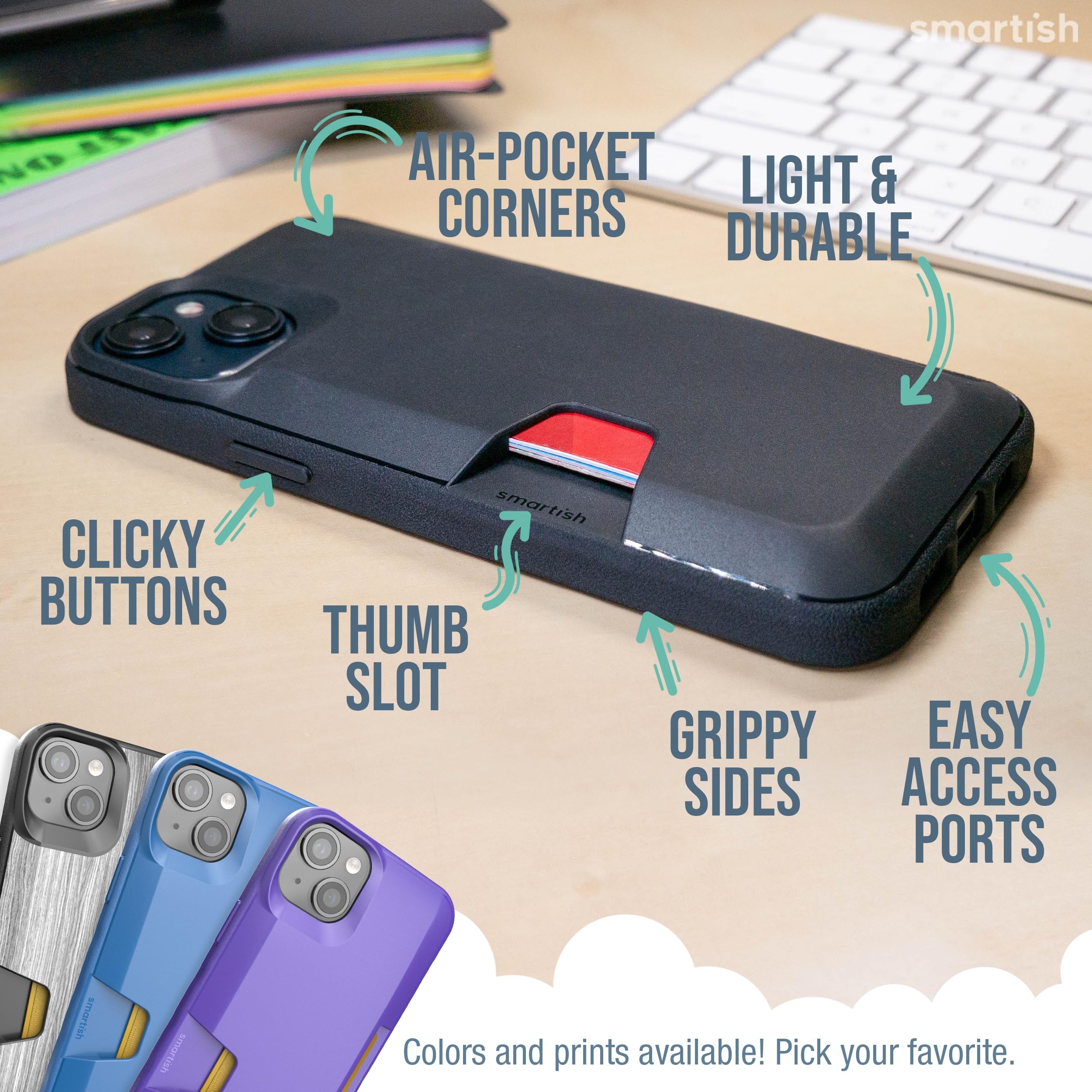 Foto 7 pulgar | Funda Tipo Cartera Smartish Wallet Slayer Vol. 1 Para Iphone 15 Plus - Venta Internacional.