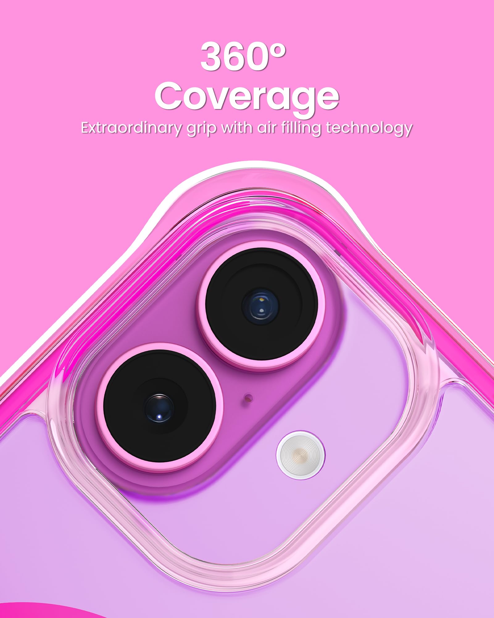 Foto 5 pulgar | Funda De Teléfono Ornarto Air Para Iphone 16 Plus Transparente Con Magsafe - Venta Internacional.