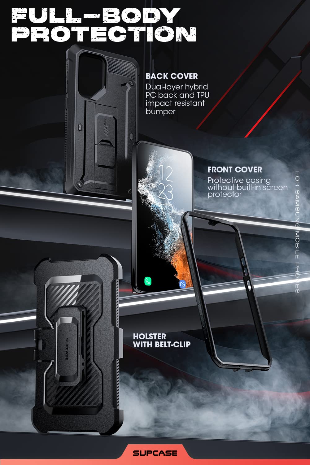 Foto 5 pulgar | Funda Supcase Unicorn Beetle Pro Para Samsung Galaxy S23 Ultra 5g - Venta Internacional.