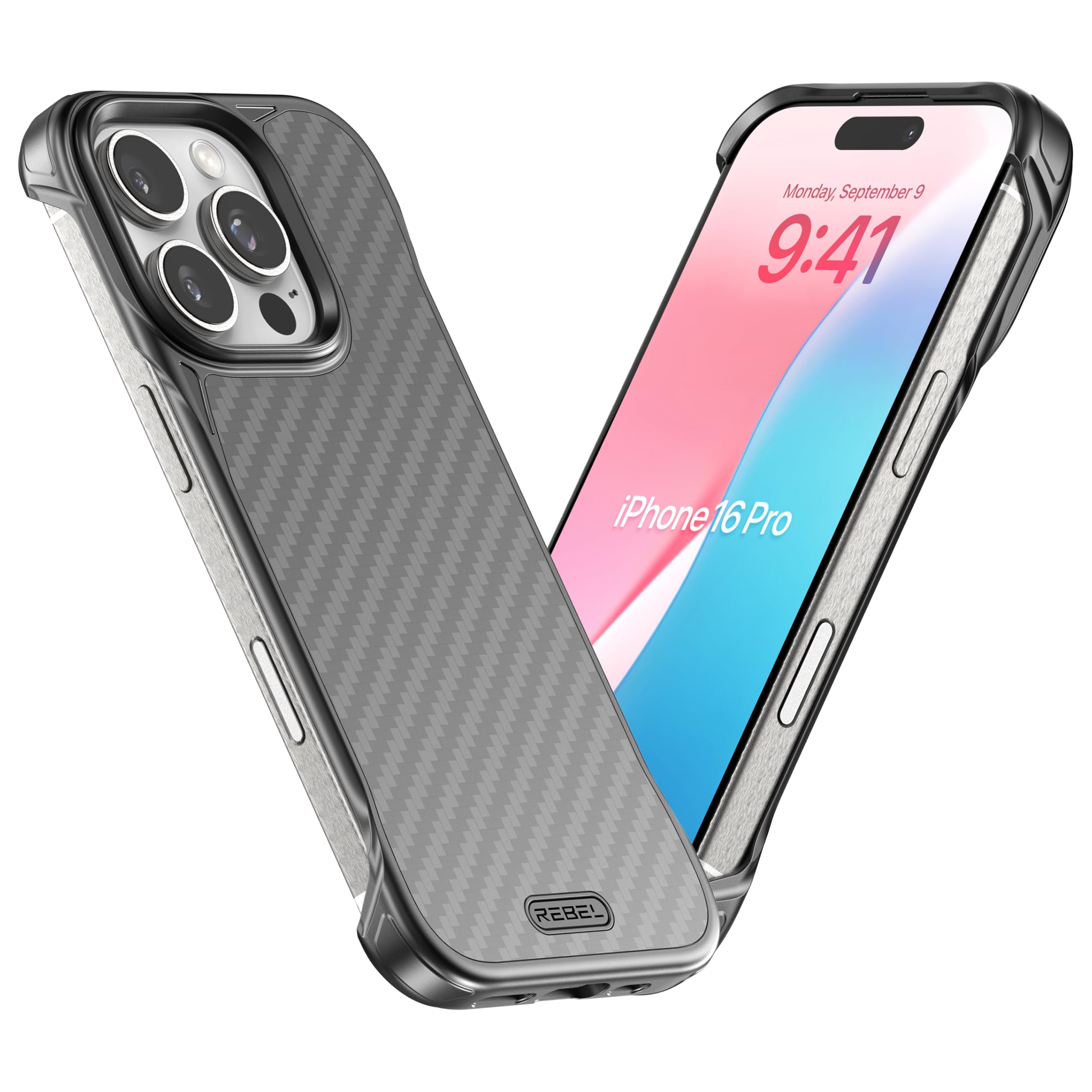 Foto 8 pulgar | Funda De Teléfono Rebel Para Iphone 16 Pro [serie Flex] De Fibra De Aramida - Venta Internacional.