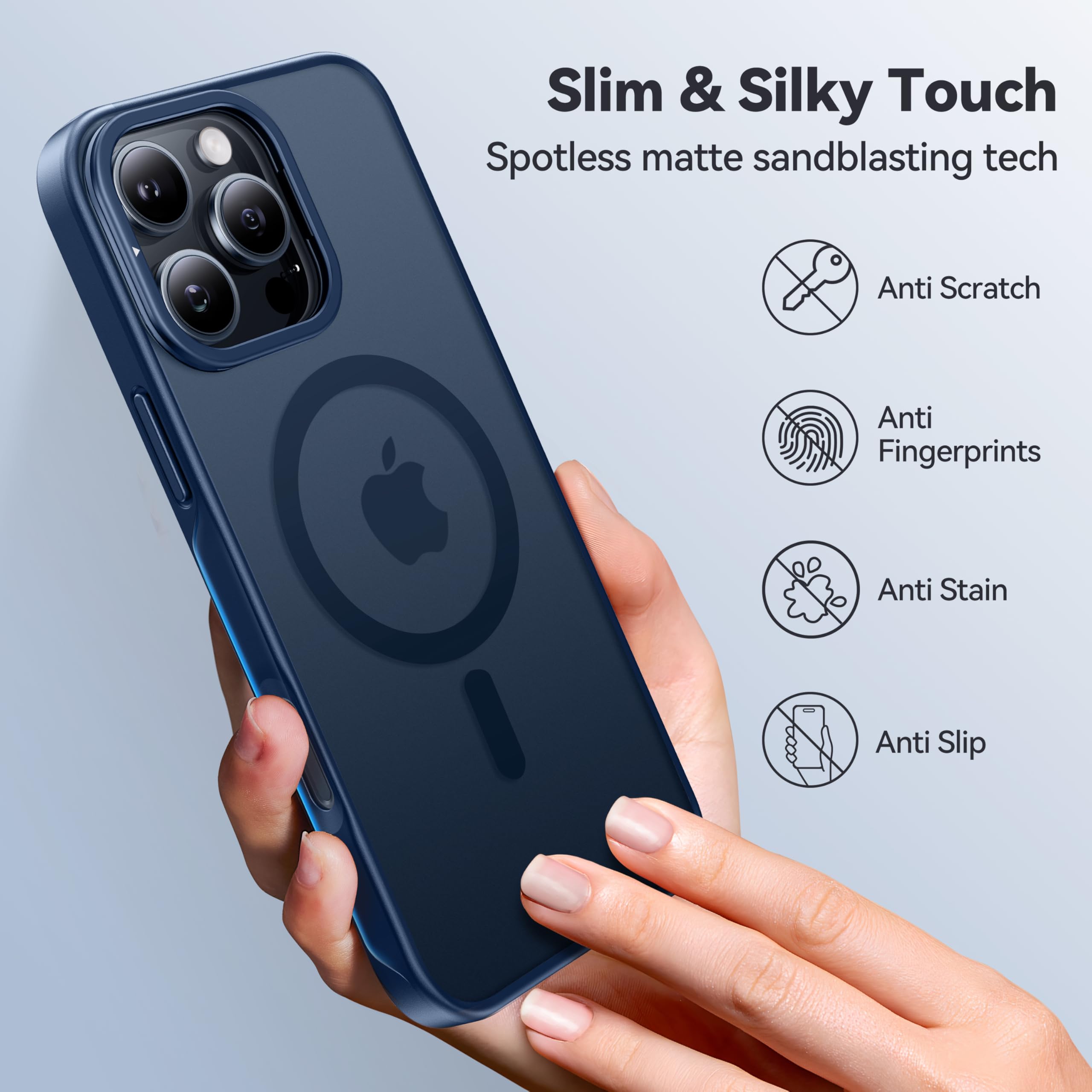 Foto 6 | Funda De Teléfono Casekoo Oficial Magnética A Prueba De Golpes Para Iphone 16 Pro - Venta Internacional.