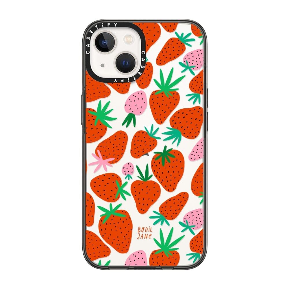 Foto 3 pulgar | Funda Para Teléfono Casetify Compact Iphone 13 Fresas Transparentes - Venta Internacional.