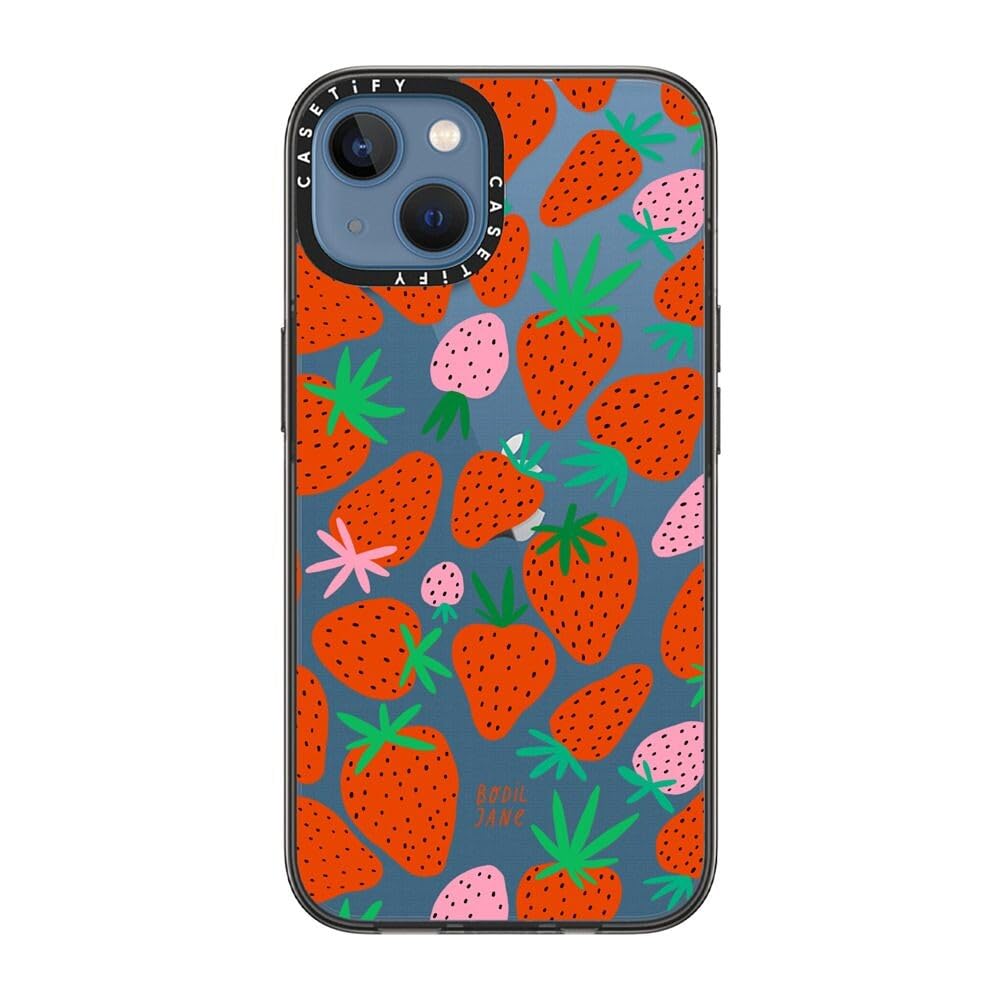 Foto 6 pulgar | Funda Para Teléfono Casetify Compact Iphone 13 Fresas Transparentes - Venta Internacional.
