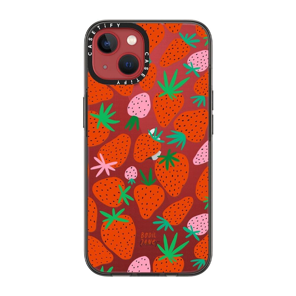Foto 7 pulgar | Funda Para Teléfono Casetify Compact Iphone 13 Fresas Transparentes - Venta Internacional.