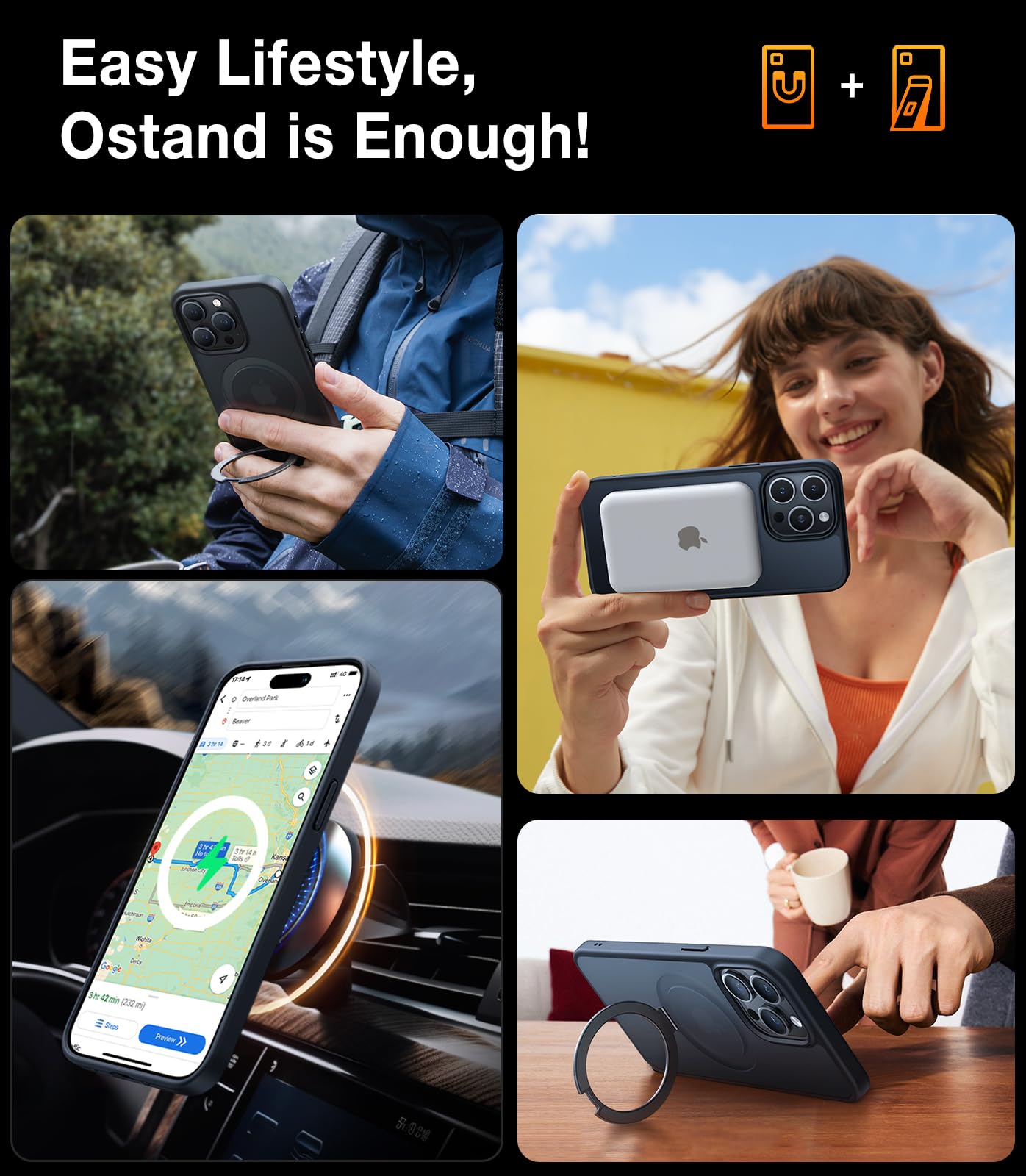 Foto 7 pulgar | Funda De Teléfono Torras Ultra Magnetic Ostand Para Iphone 15 Pro - Venta Internacional.