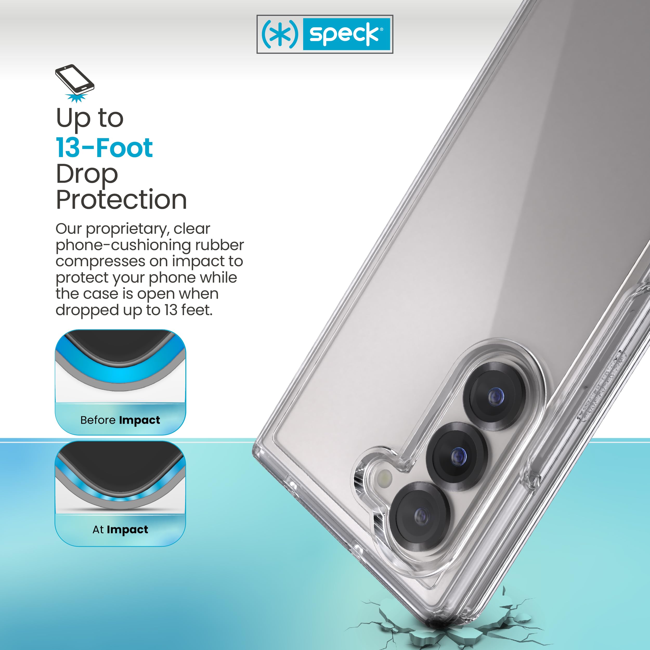 Foto 5 pulgar | Funda Speck Presidio Perfect Clear Para Samsung Galaxy Z Fold 6 - Venta Internacional.