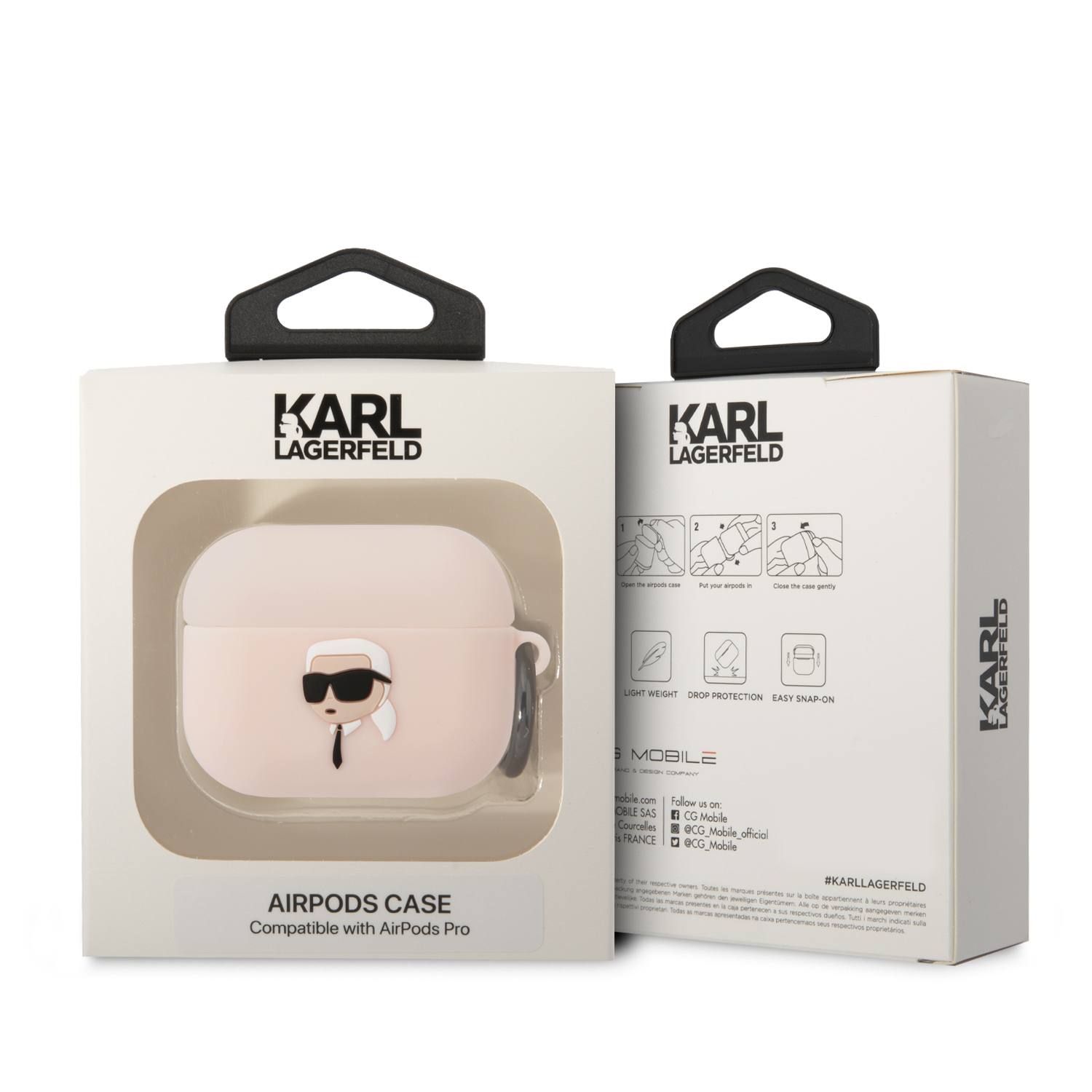 Foto 4 pulgar | Funda Karl Lagerfeld Silicón Para Airpods Pro - Rosa Original