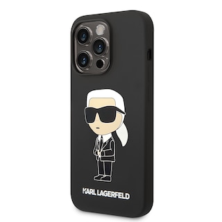 Foto 2 | Funda Karl Silicon Para Iphone 14 Pro - Negro