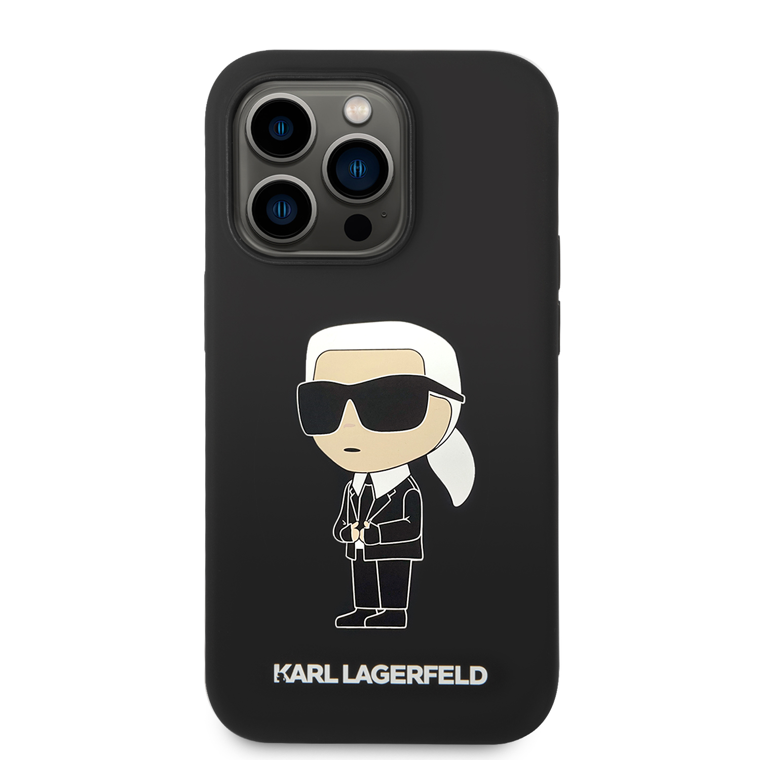 Foto 4 pulgar | Funda Karl Silicon Para Iphone 14 Pro - Negro